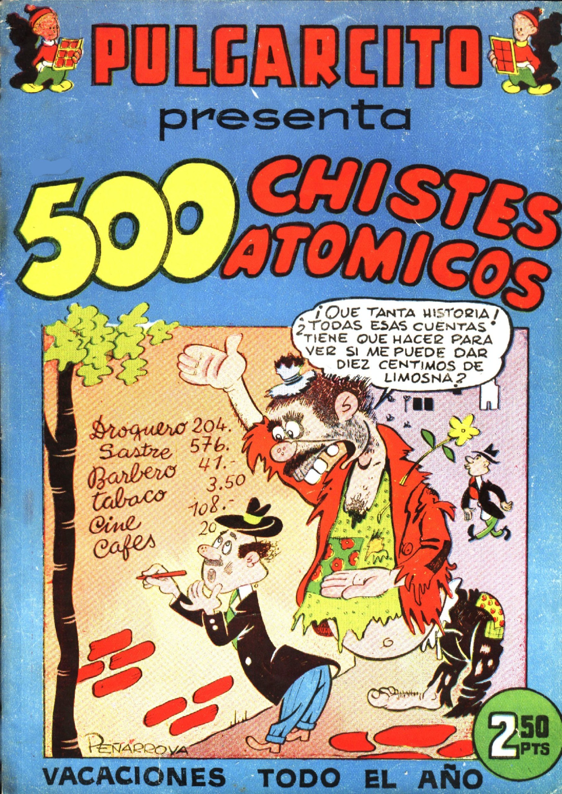 Portada ampliada de 500 Chistes Atómicos