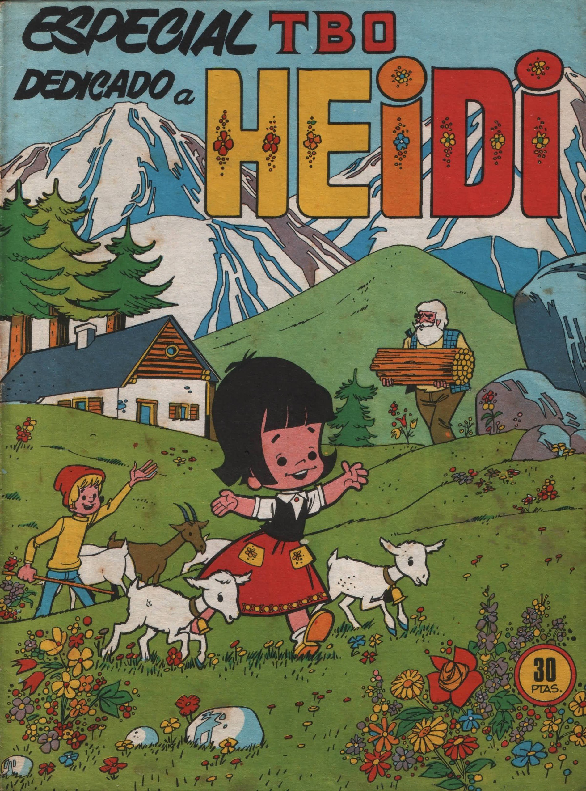 Portada ampliada de ESPECIAL TBO DEDICADO a HEiDi