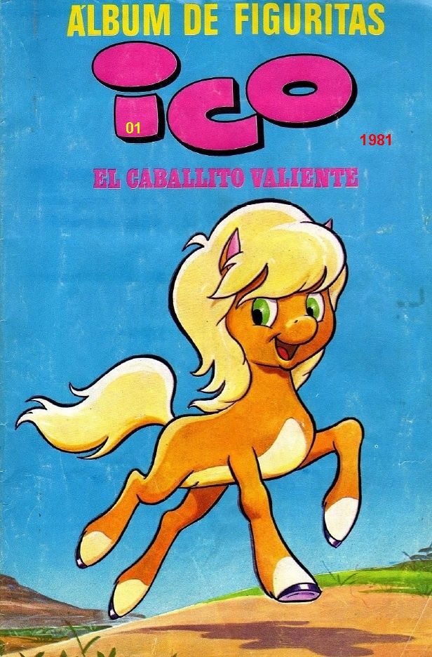 Portada ampliada de ALBUM DE FIGURITAS ico 01 1981 EL CABALLITO VALIENTE
