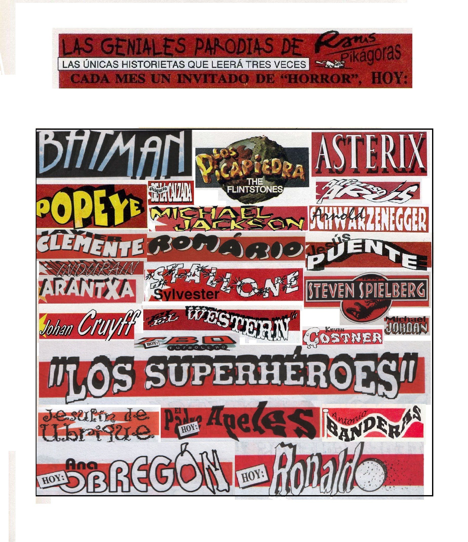 Portada ampliada de Las gentas es parodias de...