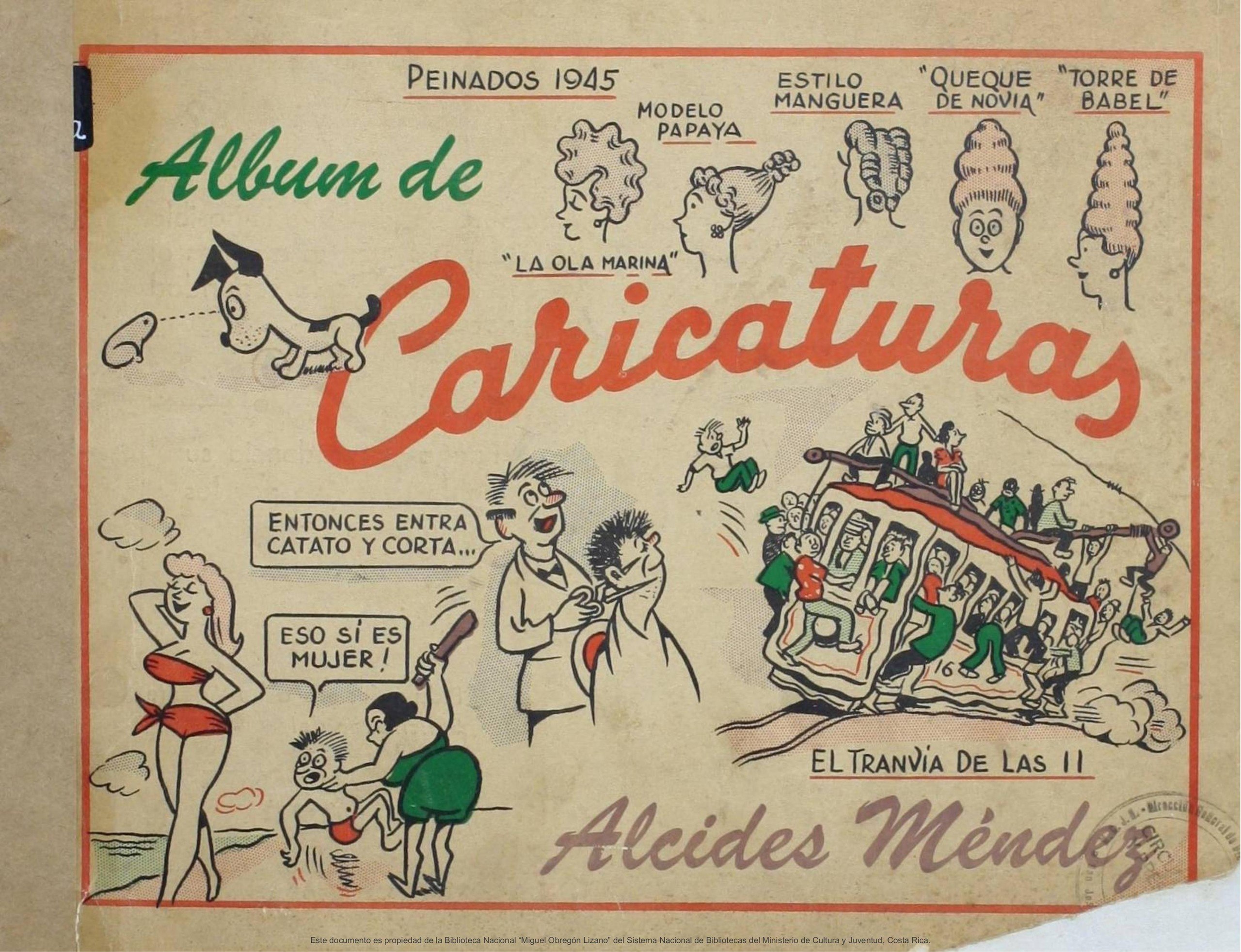 Portada ampliada de Album de Caricaturas