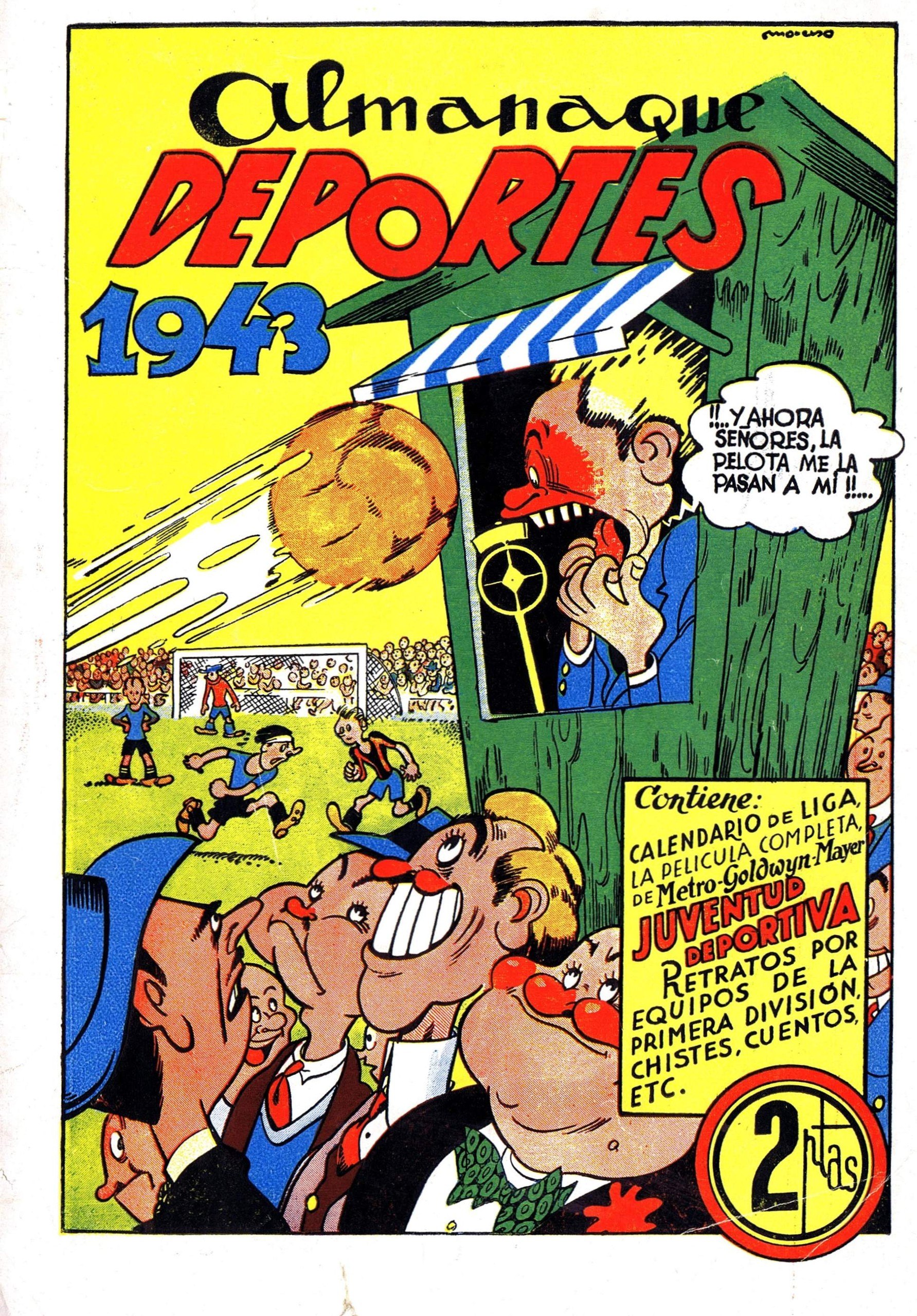Portada ampliada de Almanaque Deportes 1943