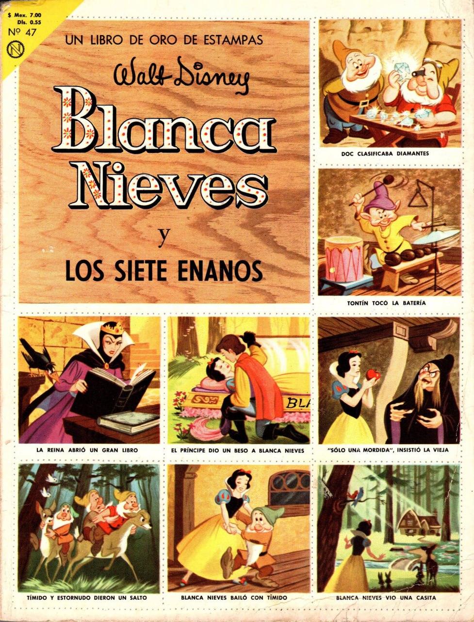 Portada ampliada de Blanca Nieves y los siete enanitos
