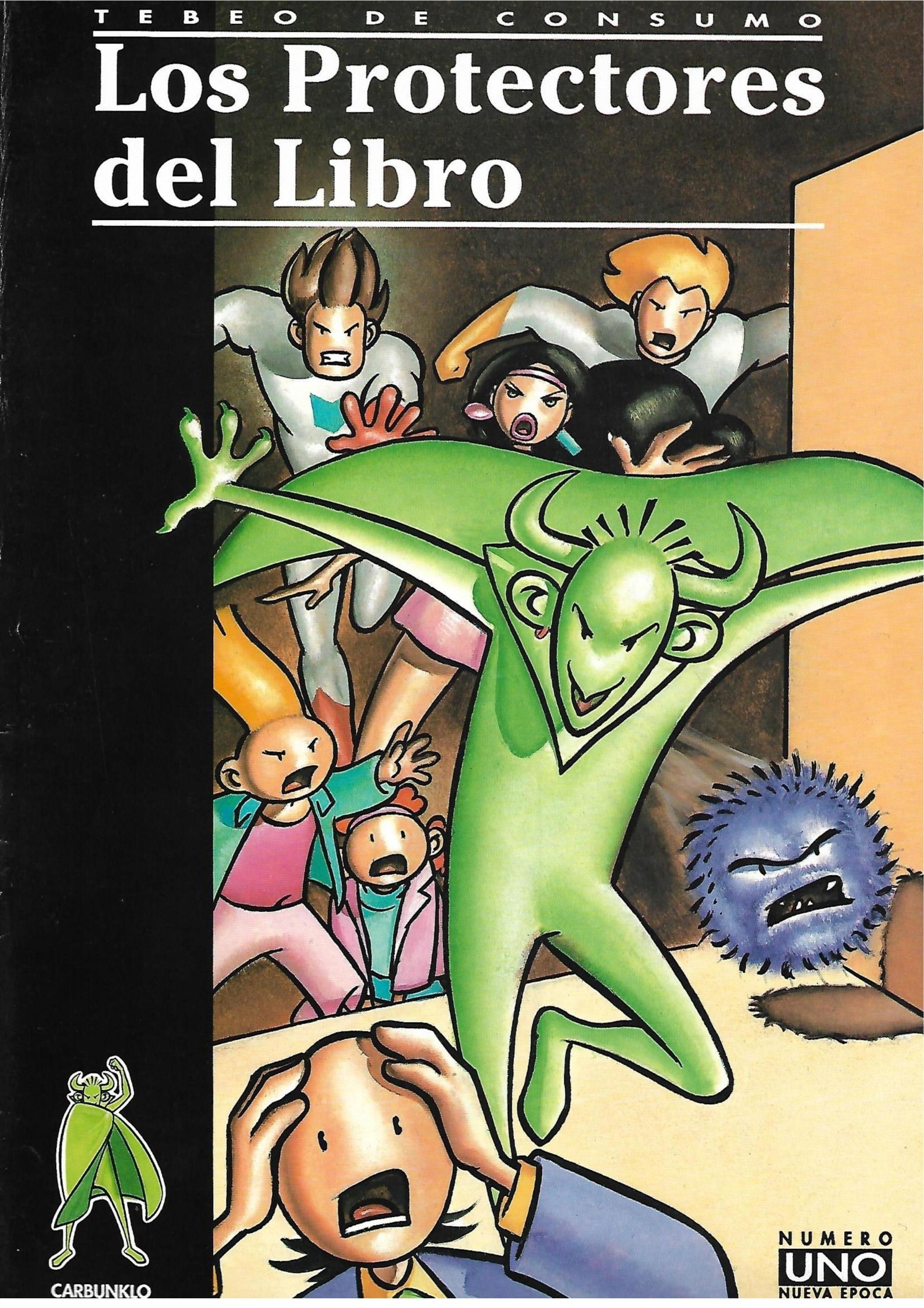 Portada ampliada de Los Protectores del Libro