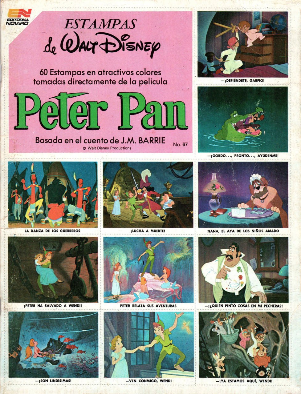 Portada ampliada de Peter Pan