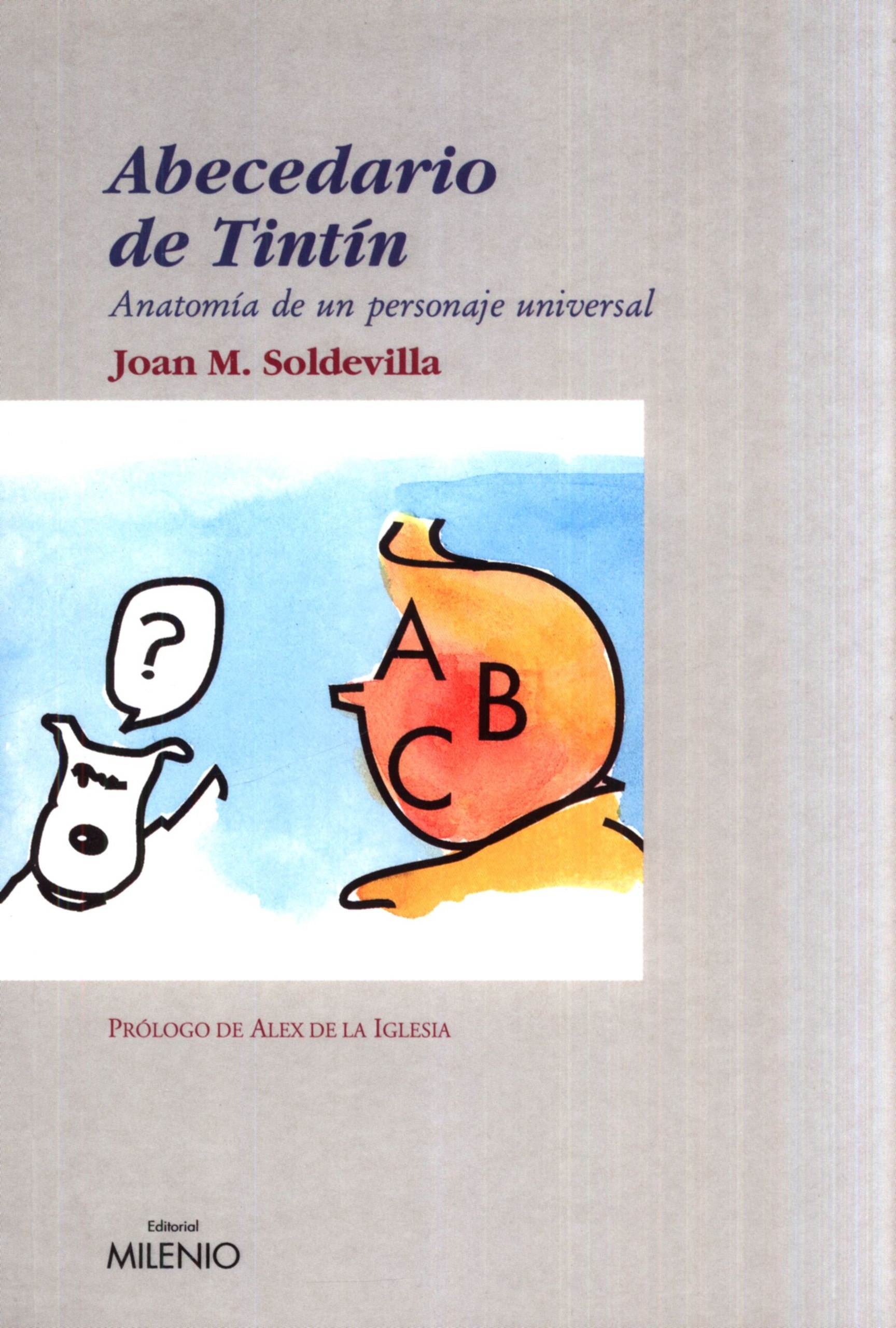 Portada ampliada de Abecedario de Tintín