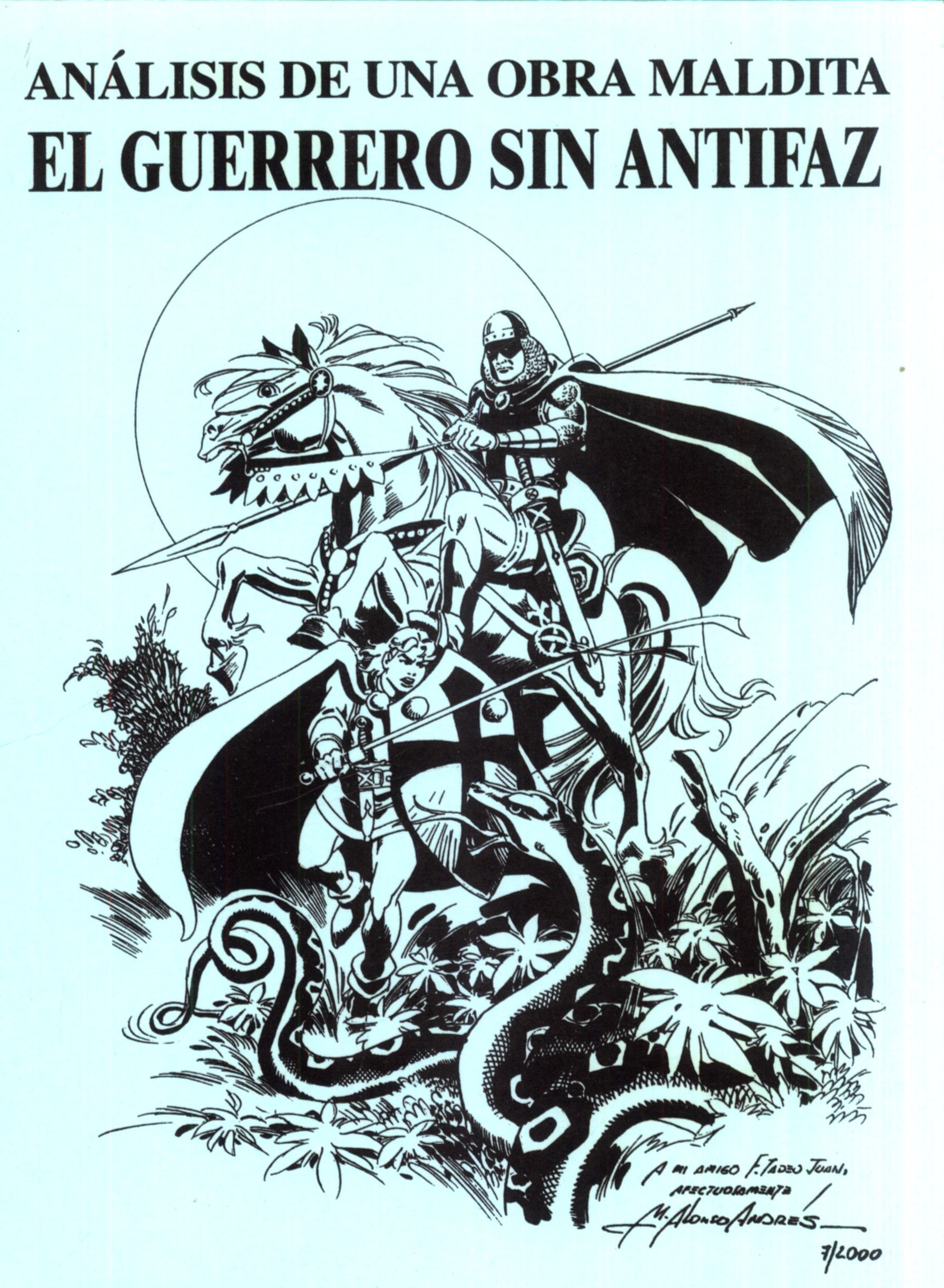 Portada ampliada de ANÁLISIS DE UNA OBRA MALDITA EL GUERRERO SIN ANTIFAZ