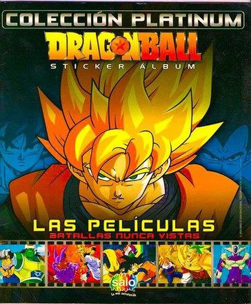 Portada ampliada de Colección Platinum Dragon Ball Sticker Album Las Películas