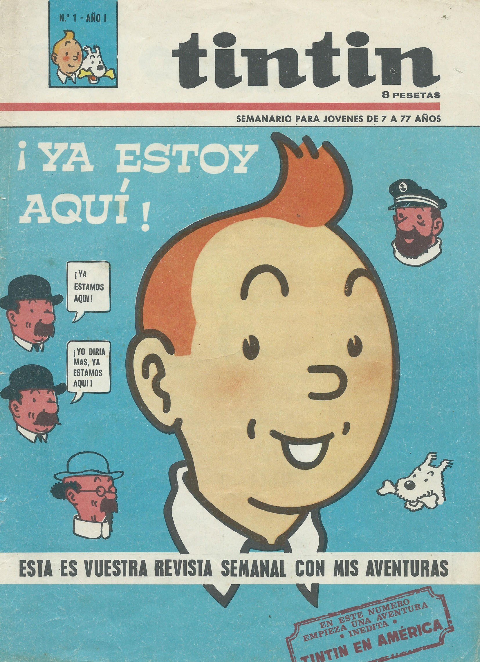 Portada ampliada de tintin