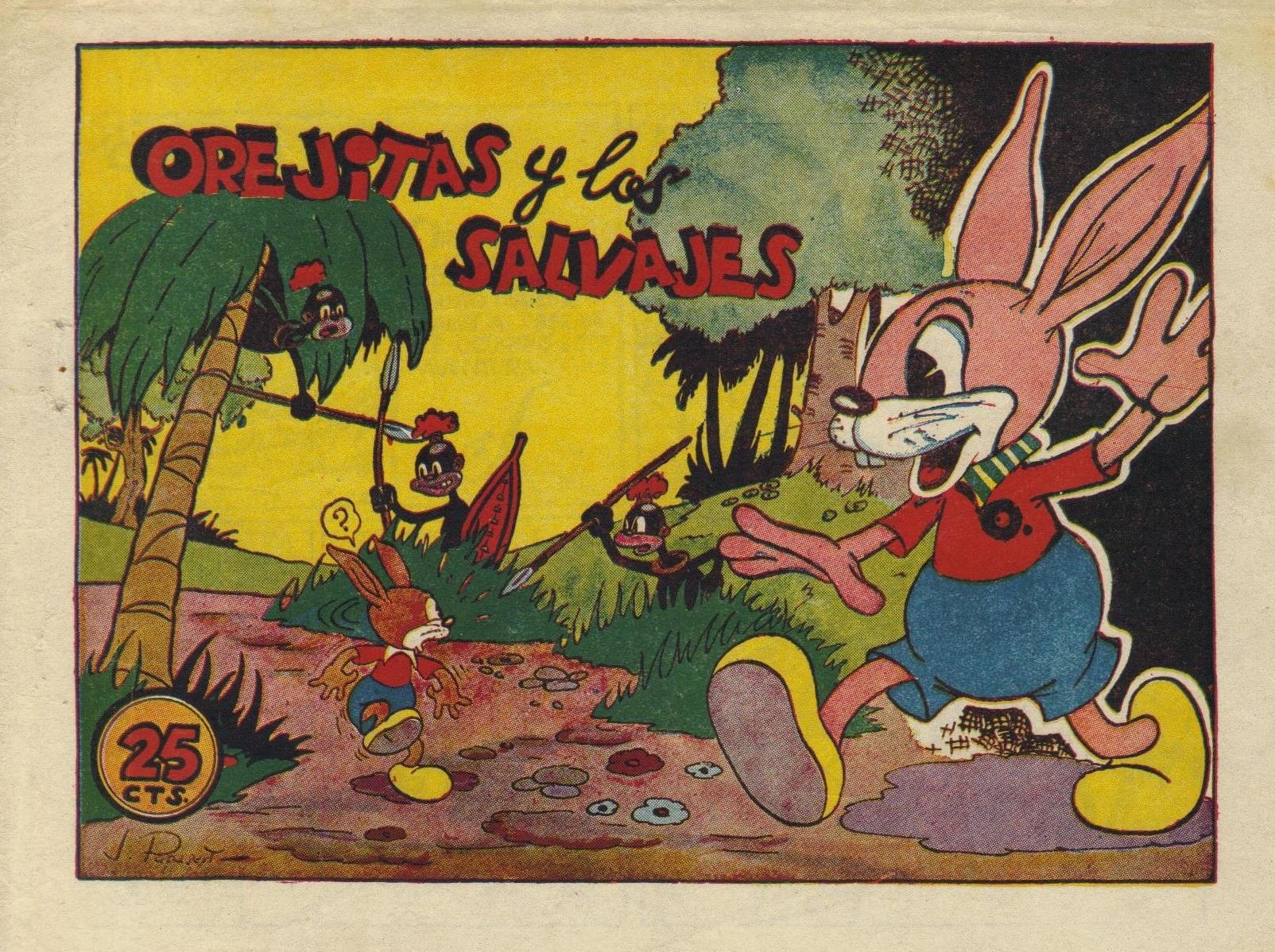 Portada ampliada de Orejetas y los Salvajes