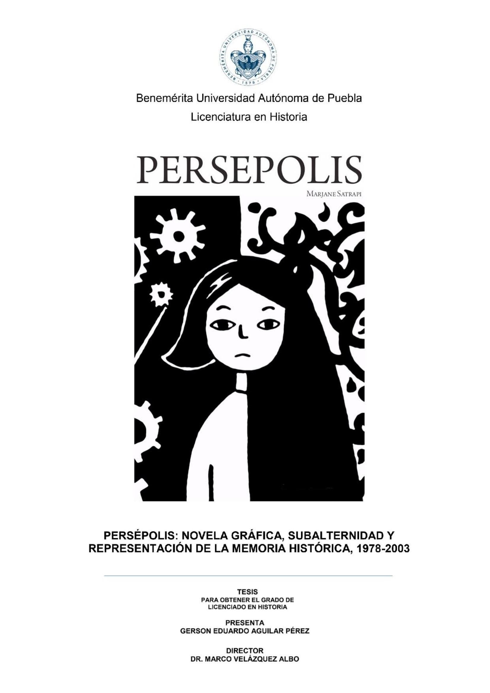 Portada ampliada de PERSEPOLIS