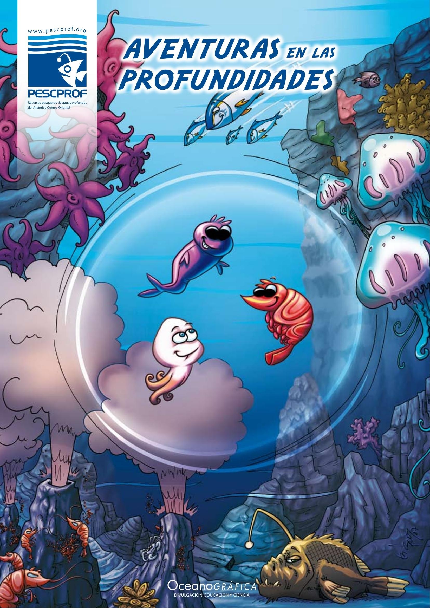 Portada ampliada de AVENTURAS EN LAS PROFUNDIDADES