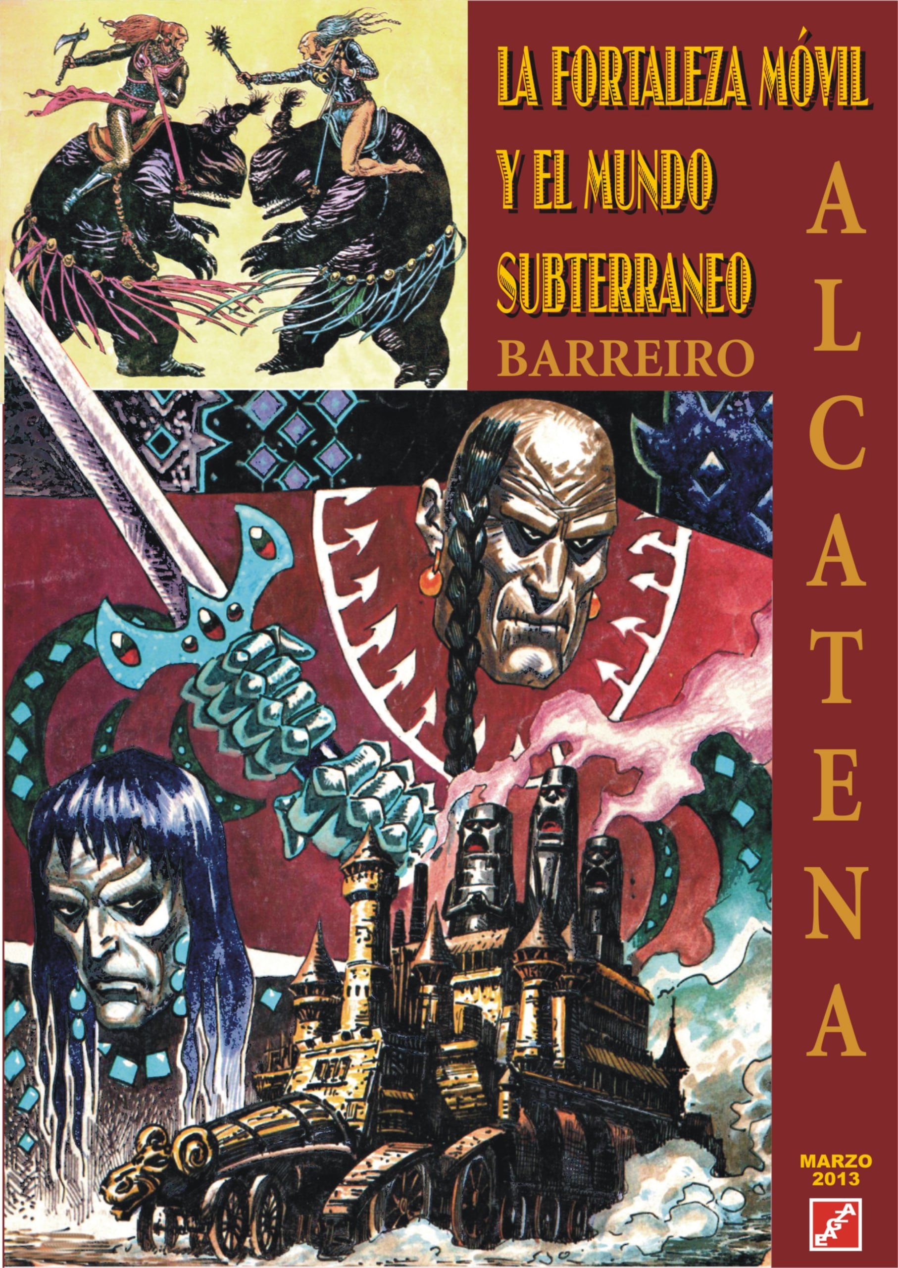 Portada ampliada de LA FORTALEZA MÓVIL Y EL MUNDO SUBTERRANEO