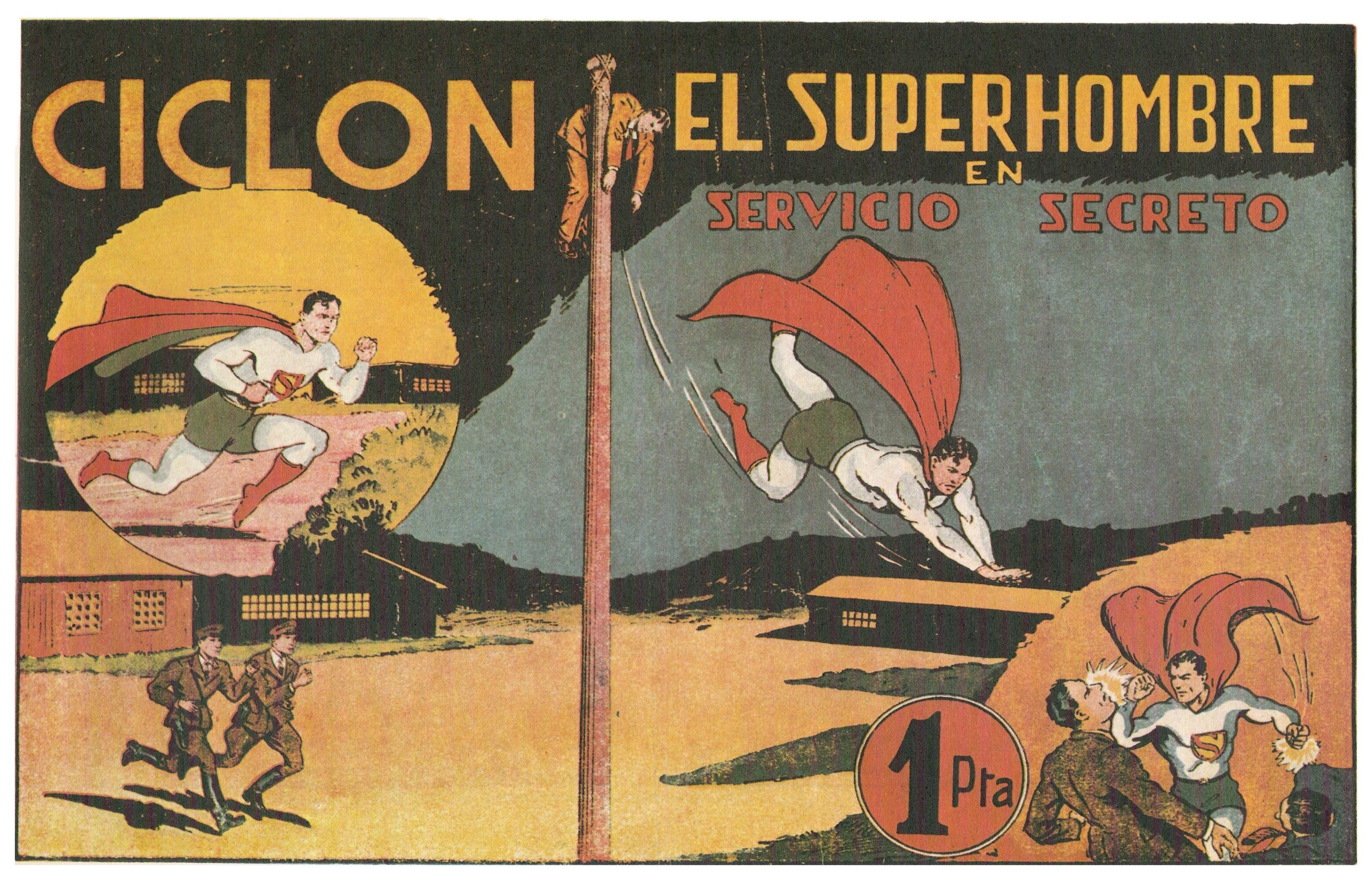 Portada ampliada de CICLON EL SUPERHOMBRE EN SERVICIO SECRETO