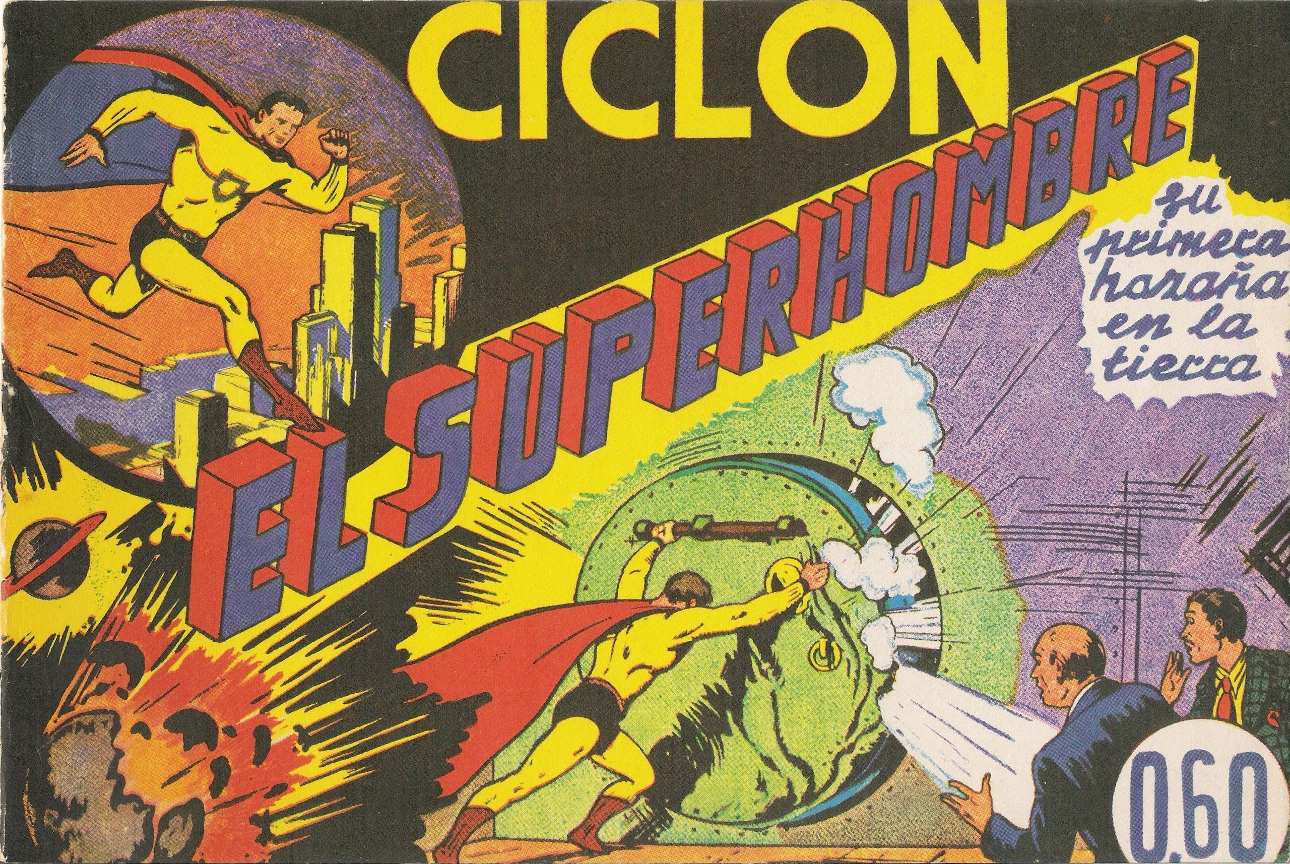Portada ampliada de CICLON EL SUPERHOMBRE