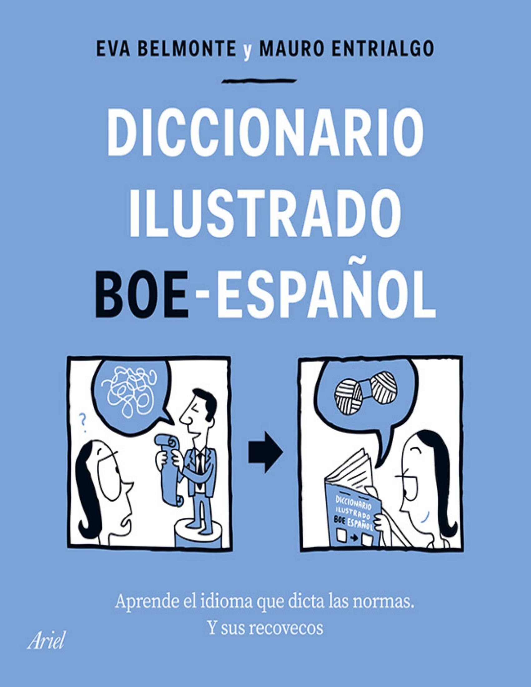 Portada ampliada de DICCIONARIO ILUSTRADO BOE-ESPAÑOL