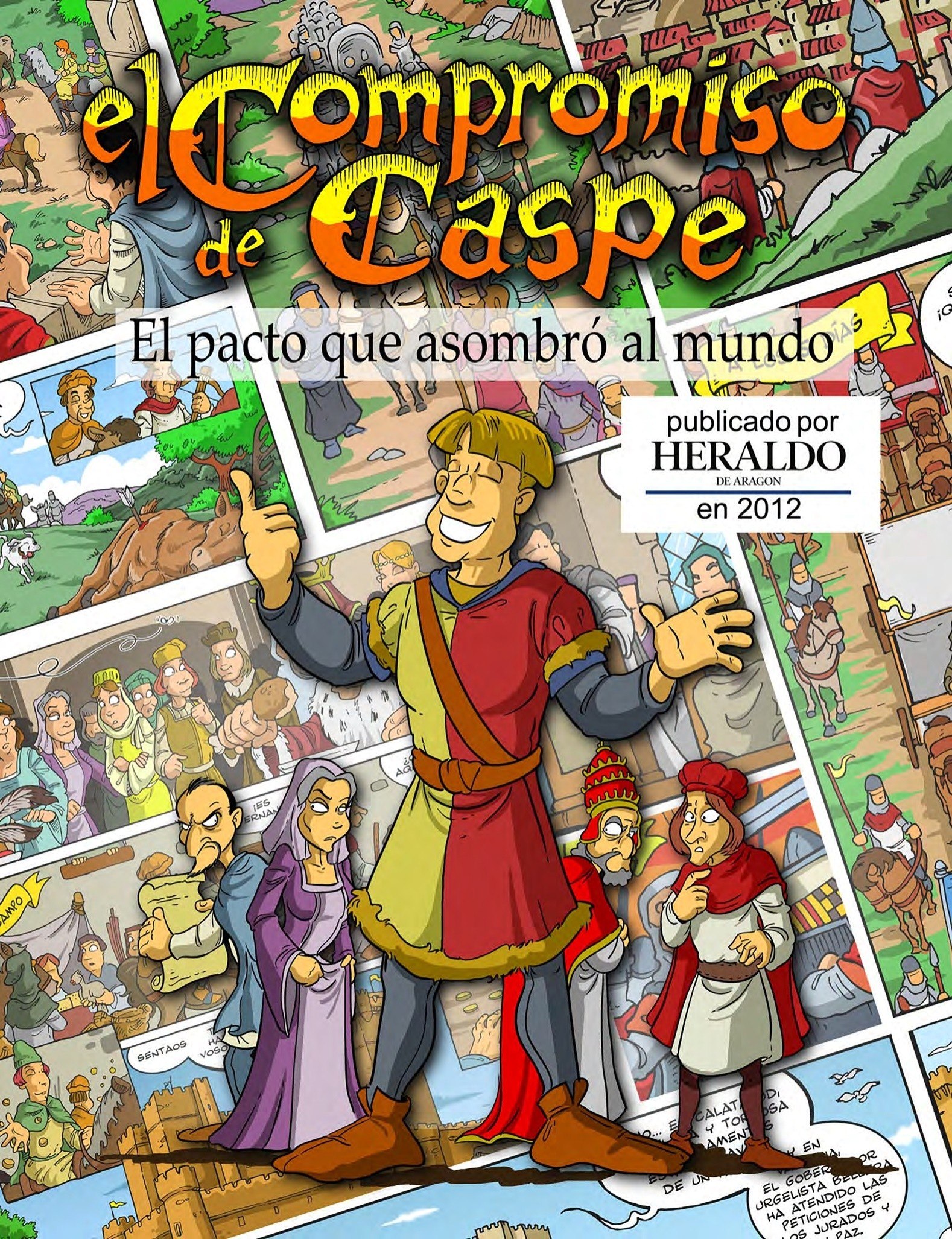 Portada ampliada de el Compromiso de Caspe