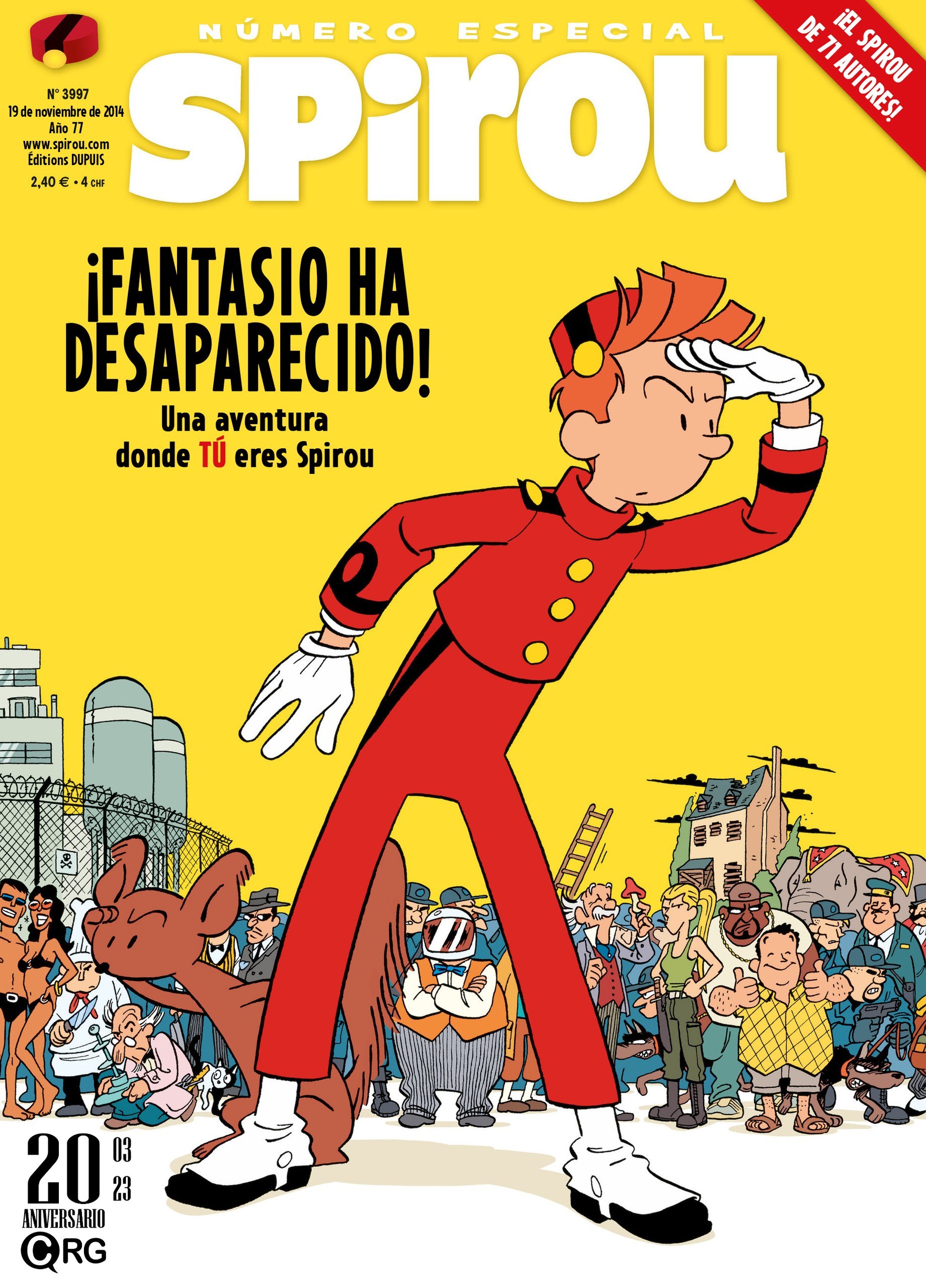 Portada ampliada de Spirou