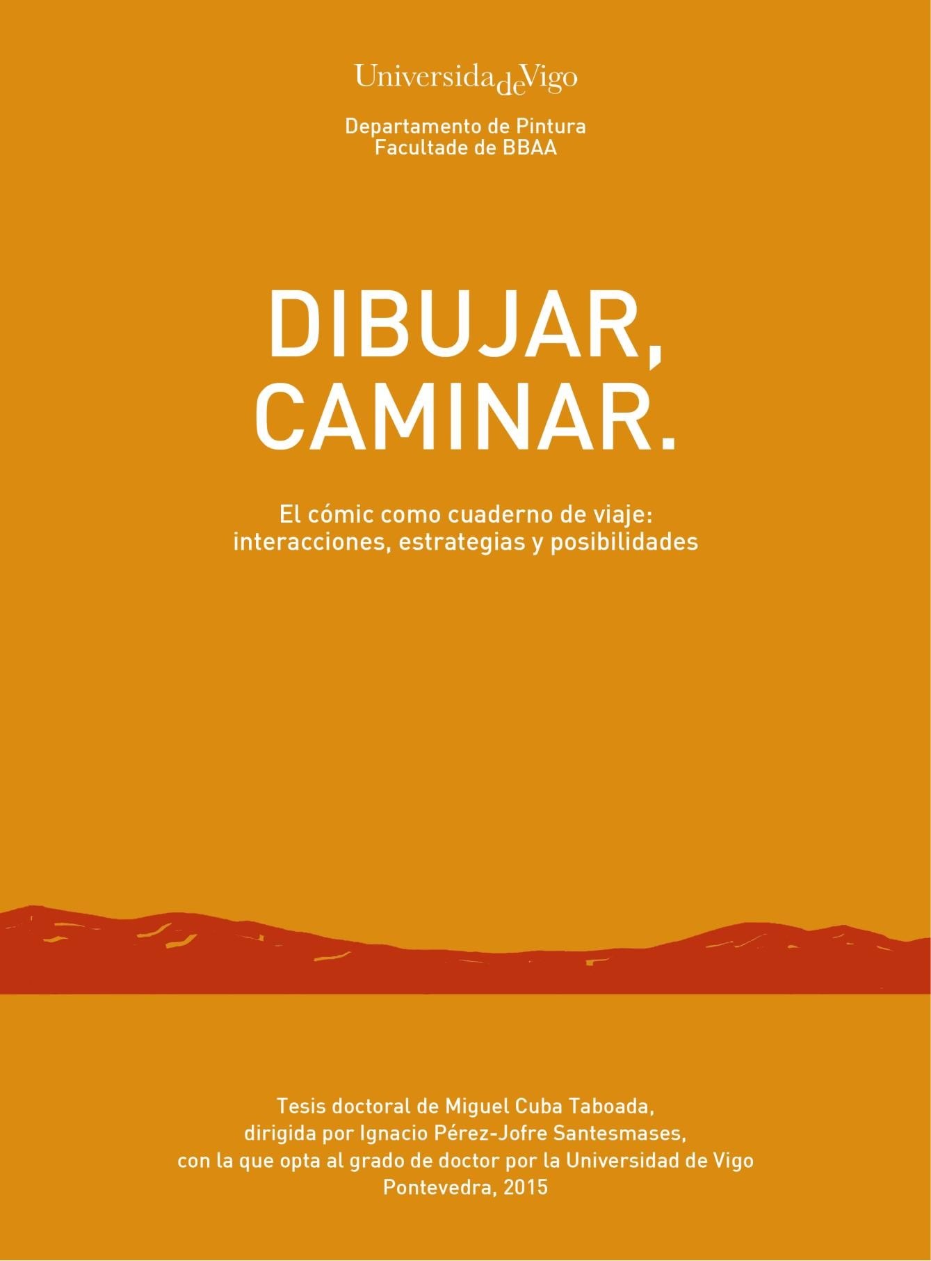 Portada ampliada de DIBUJAR, CAMINAR.