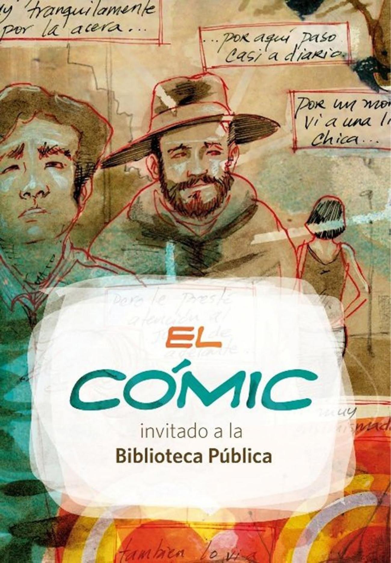 Portada ampliada de EL CÓMIC invitado a la Biblioteca Pública