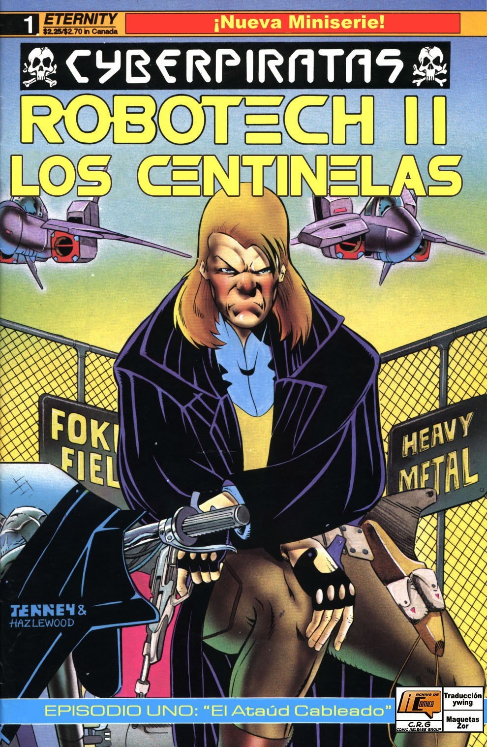 Portada ampliada de CYBERPIRATAS ROBOTECH II LOS CENTINELAS