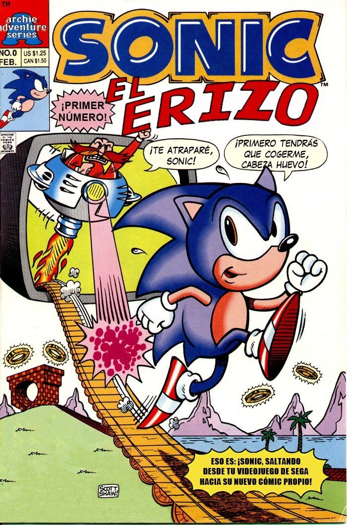 Portada ampliada de SONIC EL ERIZO