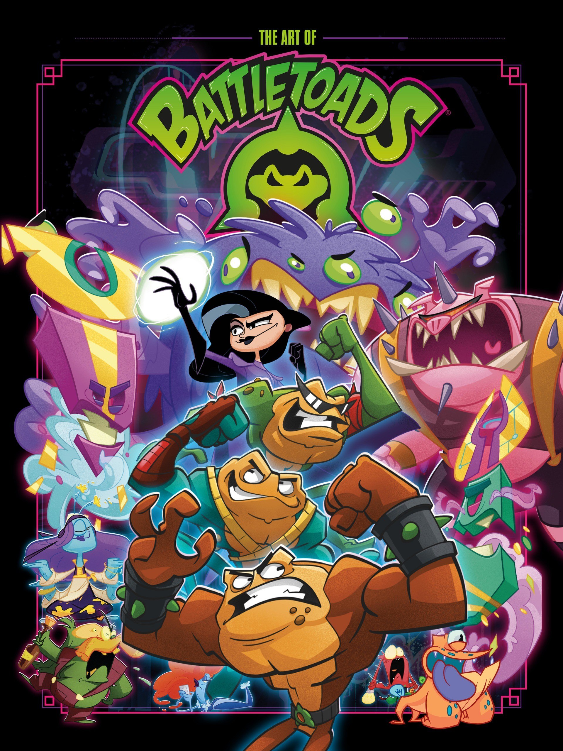Portada ampliada de The Art of Battletoads