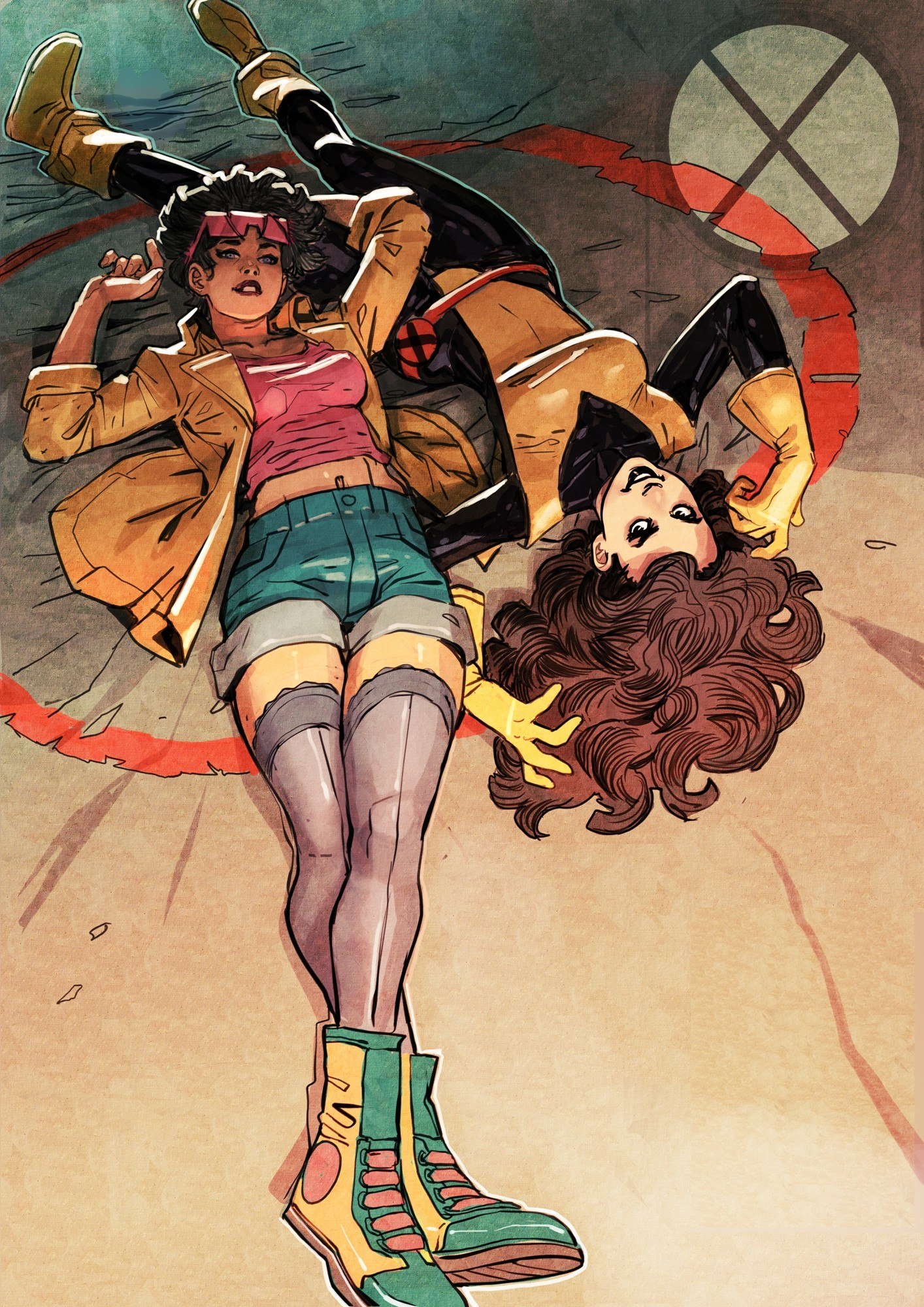 Portada ampliada de (BD FR)(Artbook) Jurion - Marvel Story
