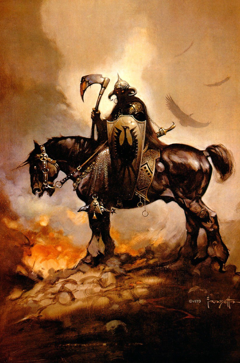 Portada ampliada de Frazetta Artbook