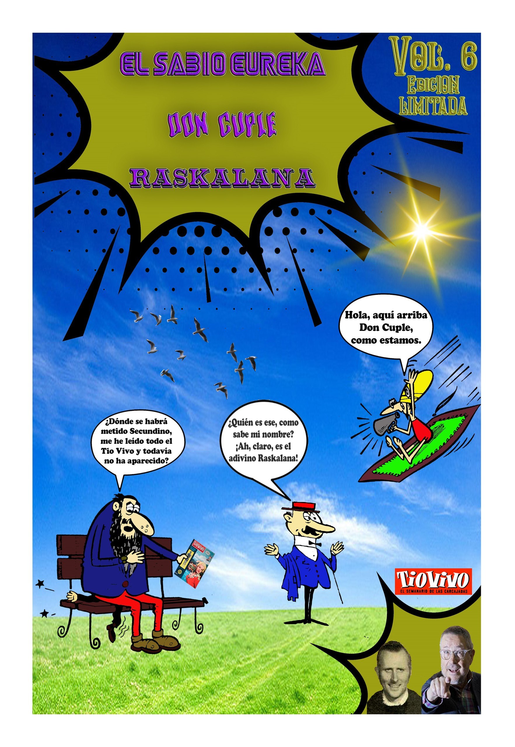 Portada ampliada de EL SABIO EUREKA DON CIPO RASKALANA