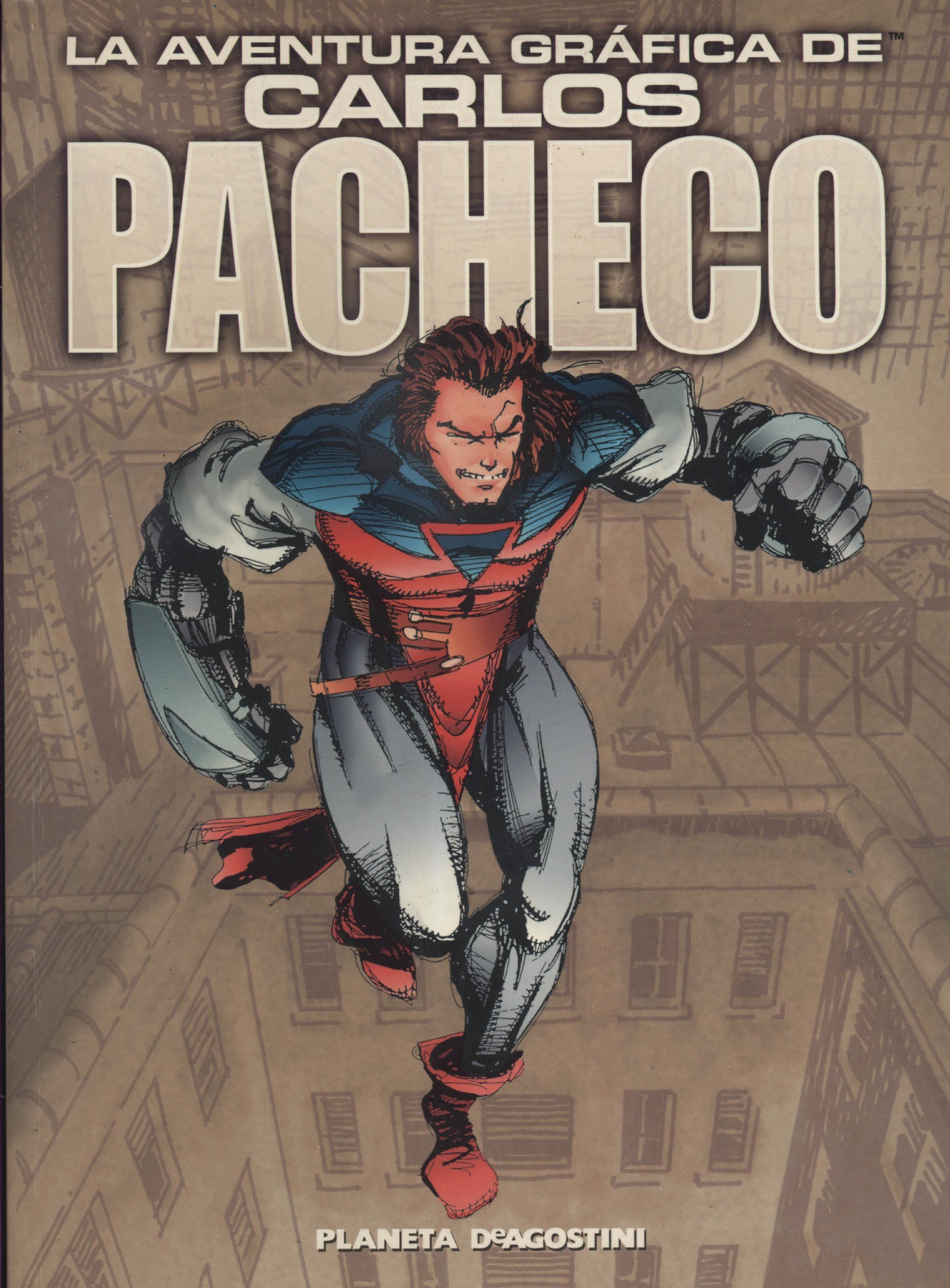 Portada ampliada de LA AVENTURA GRÁFICA DE CARLOS PACHECO