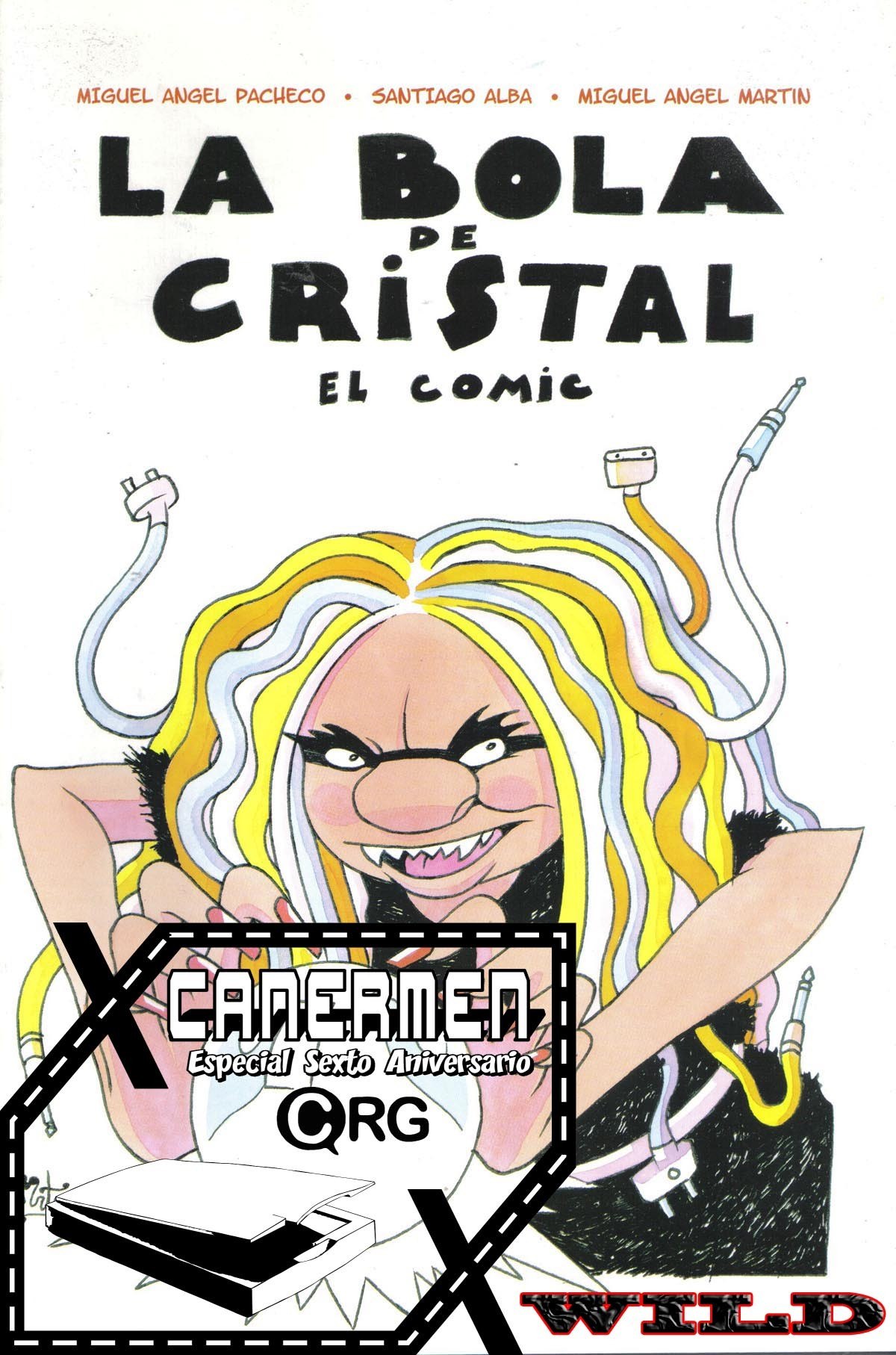 Portada ampliada de LA BOLA DE CRISTAL EL COMIC