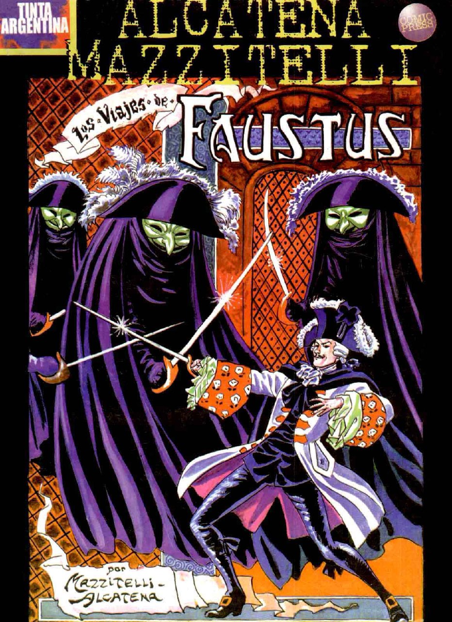 Portada ampliada de Los Viajes de Faustus