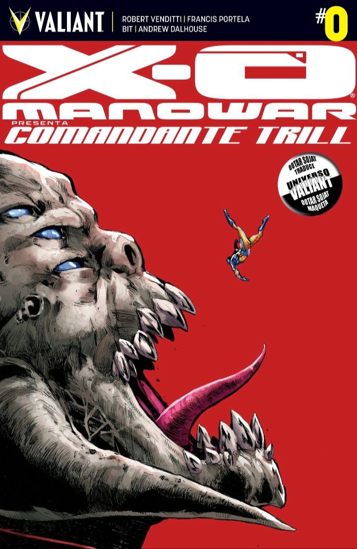 Portada ampliada de X-O Manowar Comandante Trill #