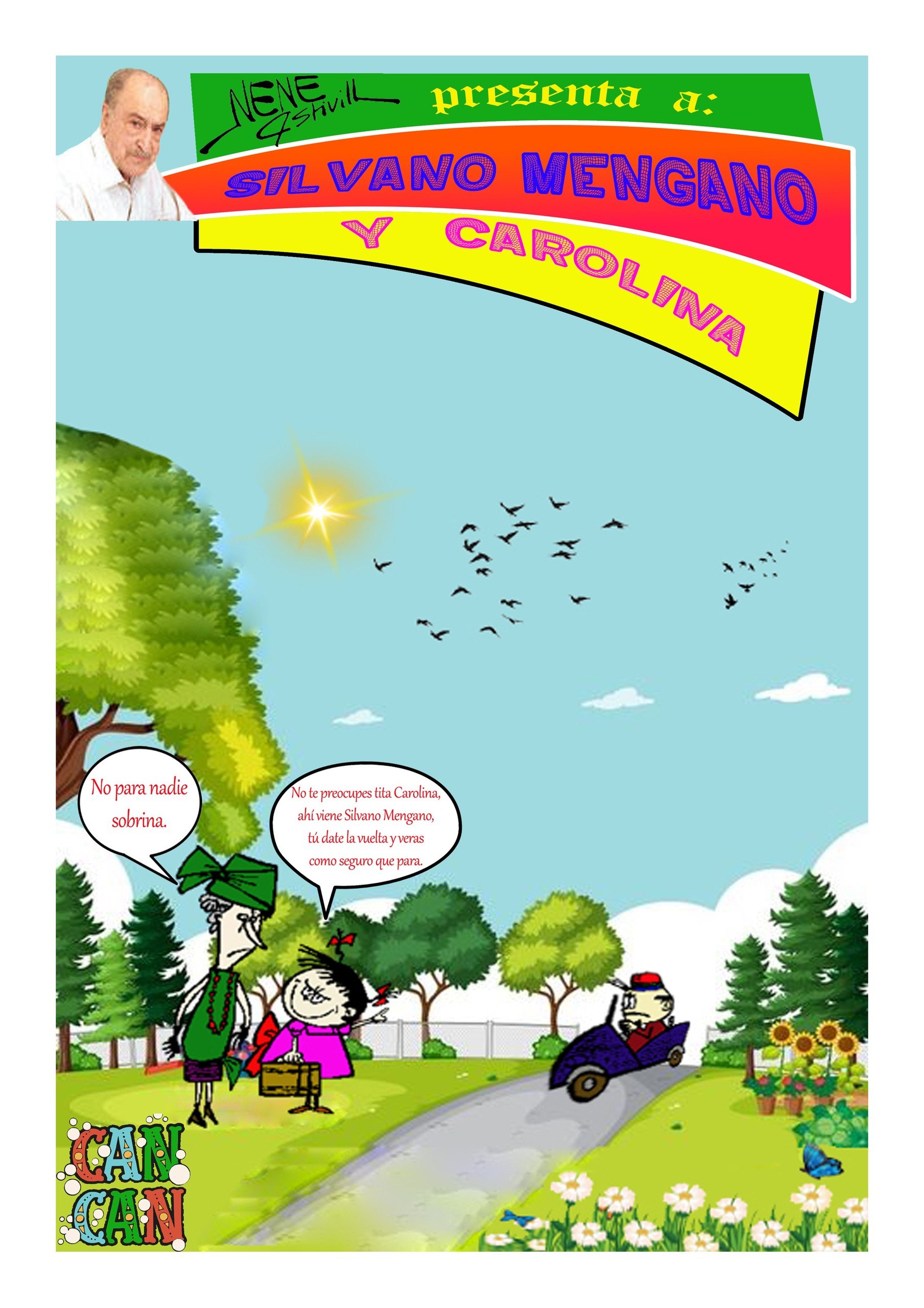 Portada ampliada de INTEGRAL-Silvano Mengano y Carolina, de Nene Estivil (Por Tebeosycomics)