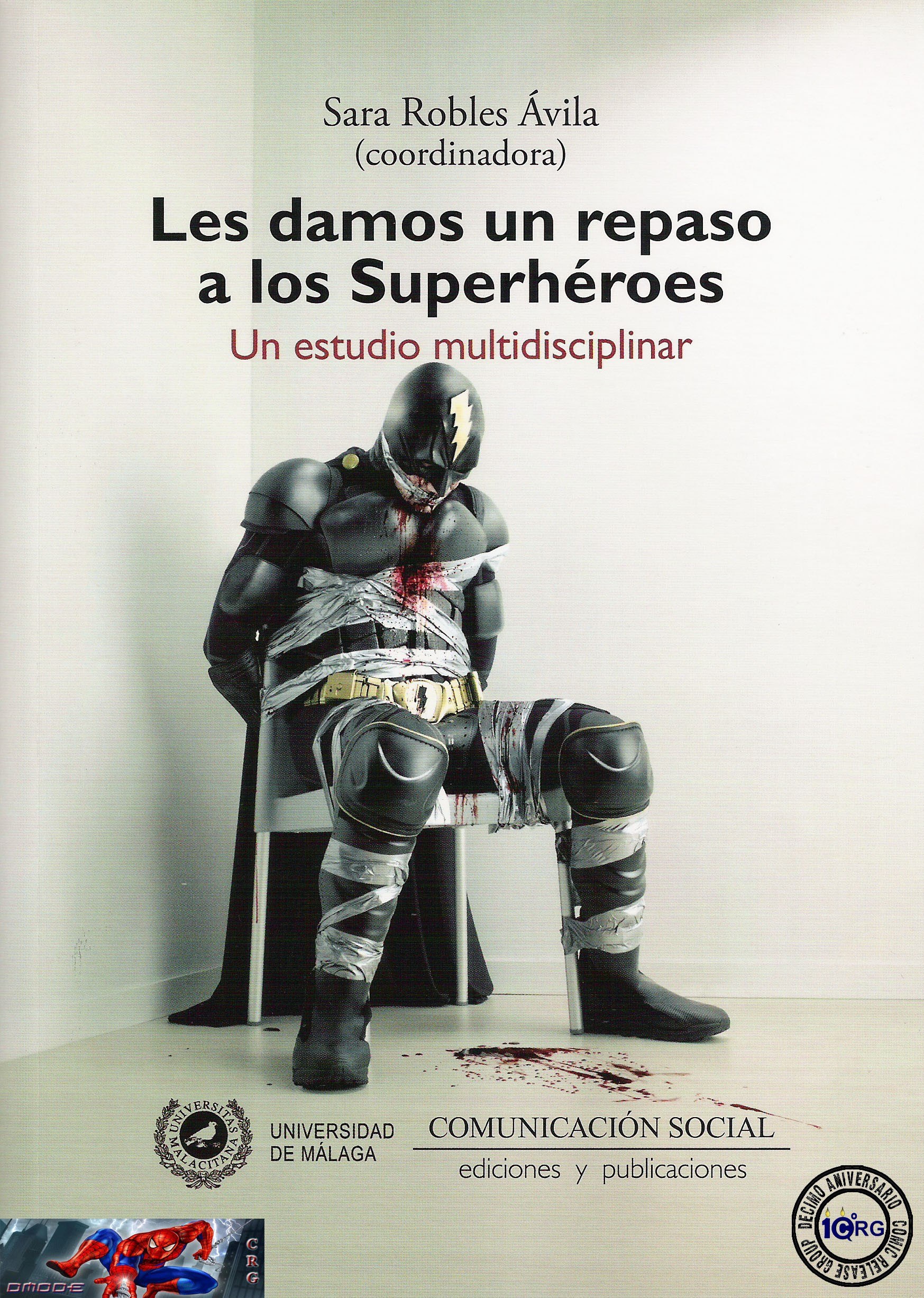 Portada ampliada de Les damos un repaso a los Superhéroes