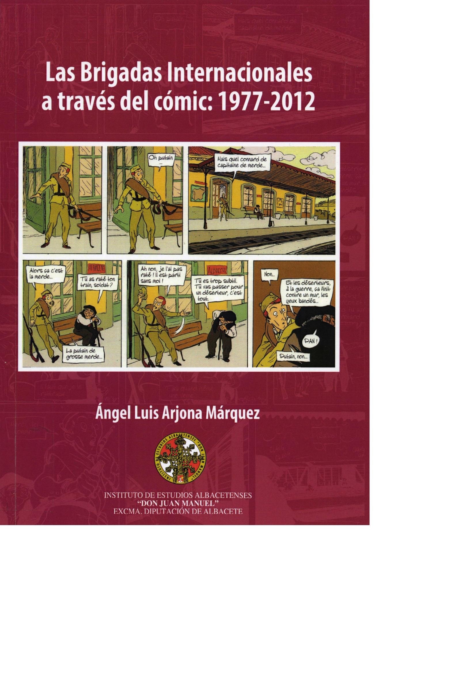 Portada ampliada de Las Brigadas Internacionales a través del cómic: 1977-2012