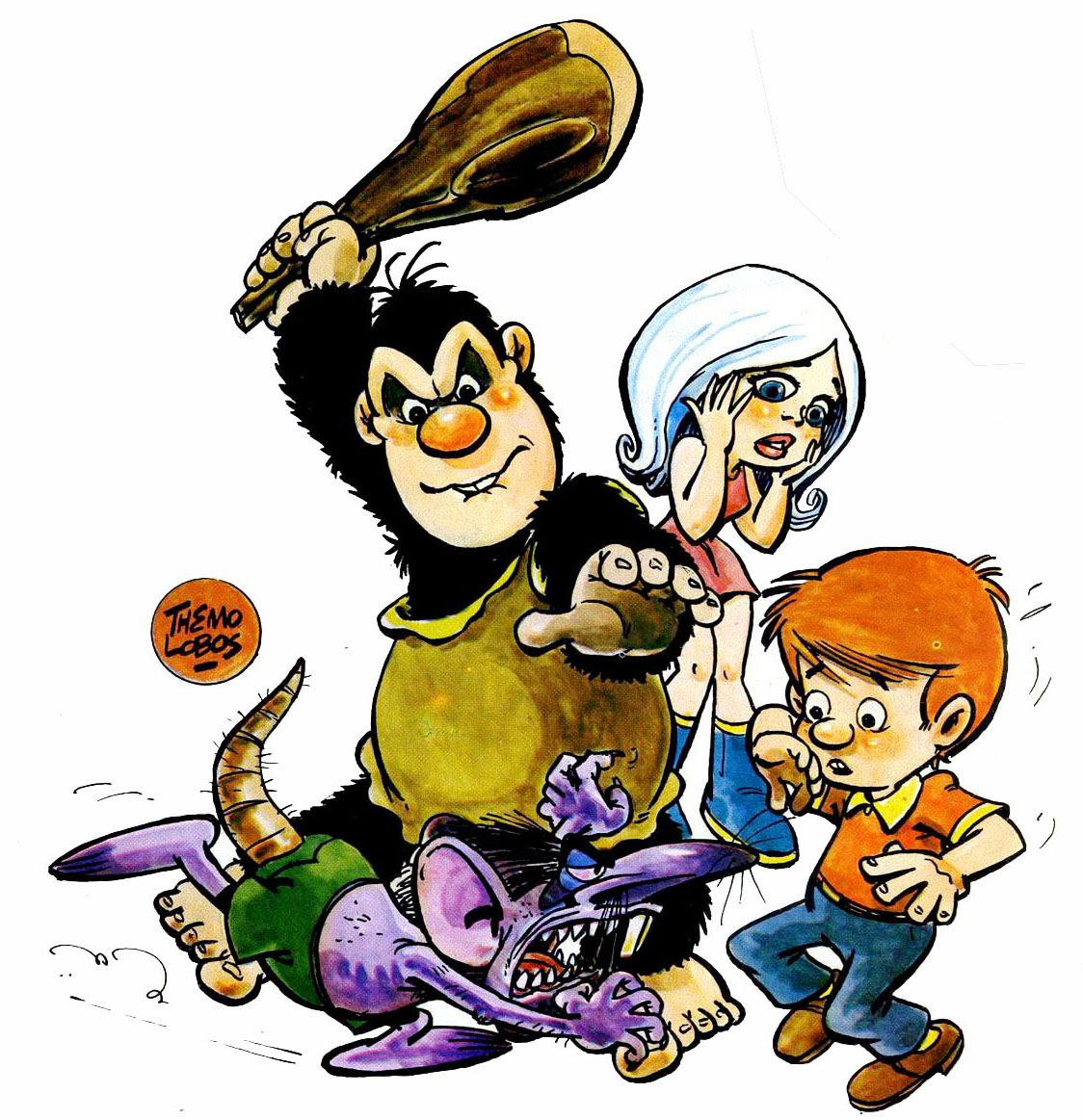 Portada ampliada de "Ogú y Mampato" es una serie de cómics que ha cautivado a lectores de todas las edades en Chile y otros países de habla