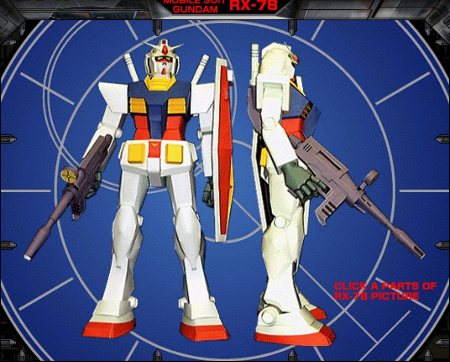 Portada ampliada de Artbook - Mobile Suit Gundam - Gundam RX78 (Paper Model)