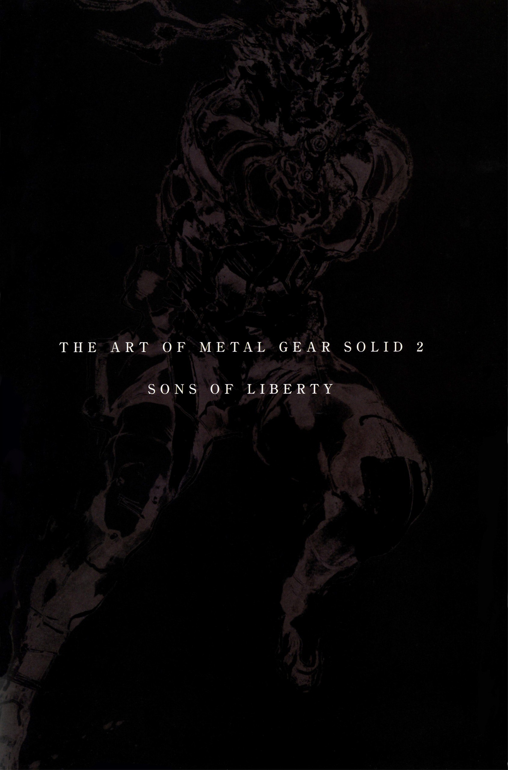 Portada ampliada de THE ART OF METAL GEAR SOLID 2 SONS OF LIBERTY