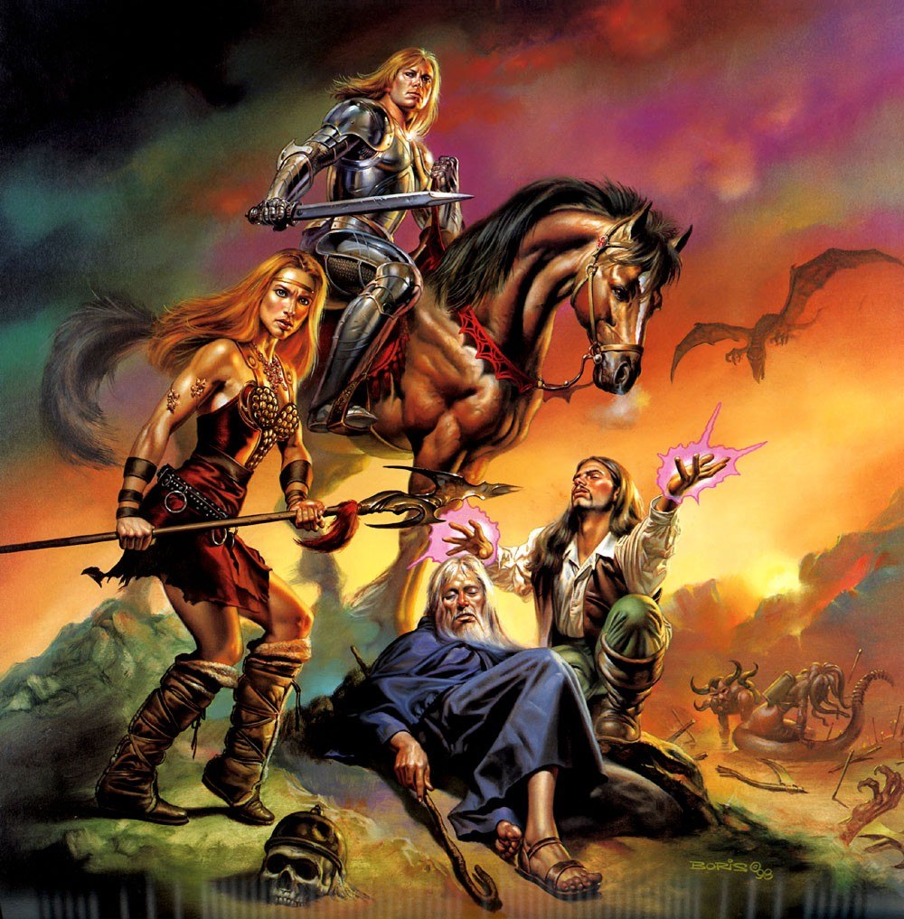 Portada ampliada de (Artbook) Vallejo Boris & Bell Julie 1956-2001 by Willbrock (Recopilacion)