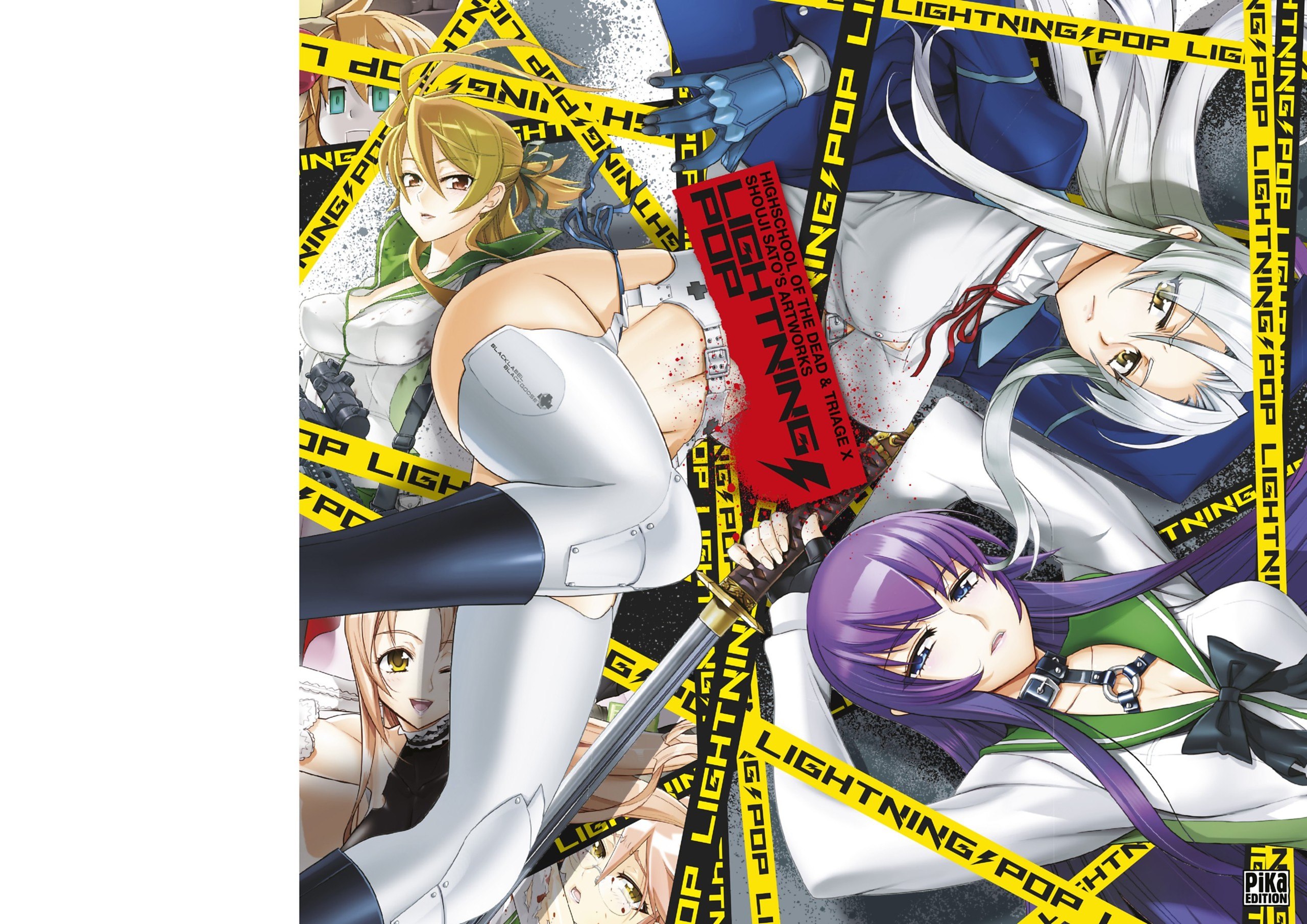 Portada ampliada de Highschool of the Dead - Lightning Pop - (Artbook) (Pika) (eBook officiel-1432 )