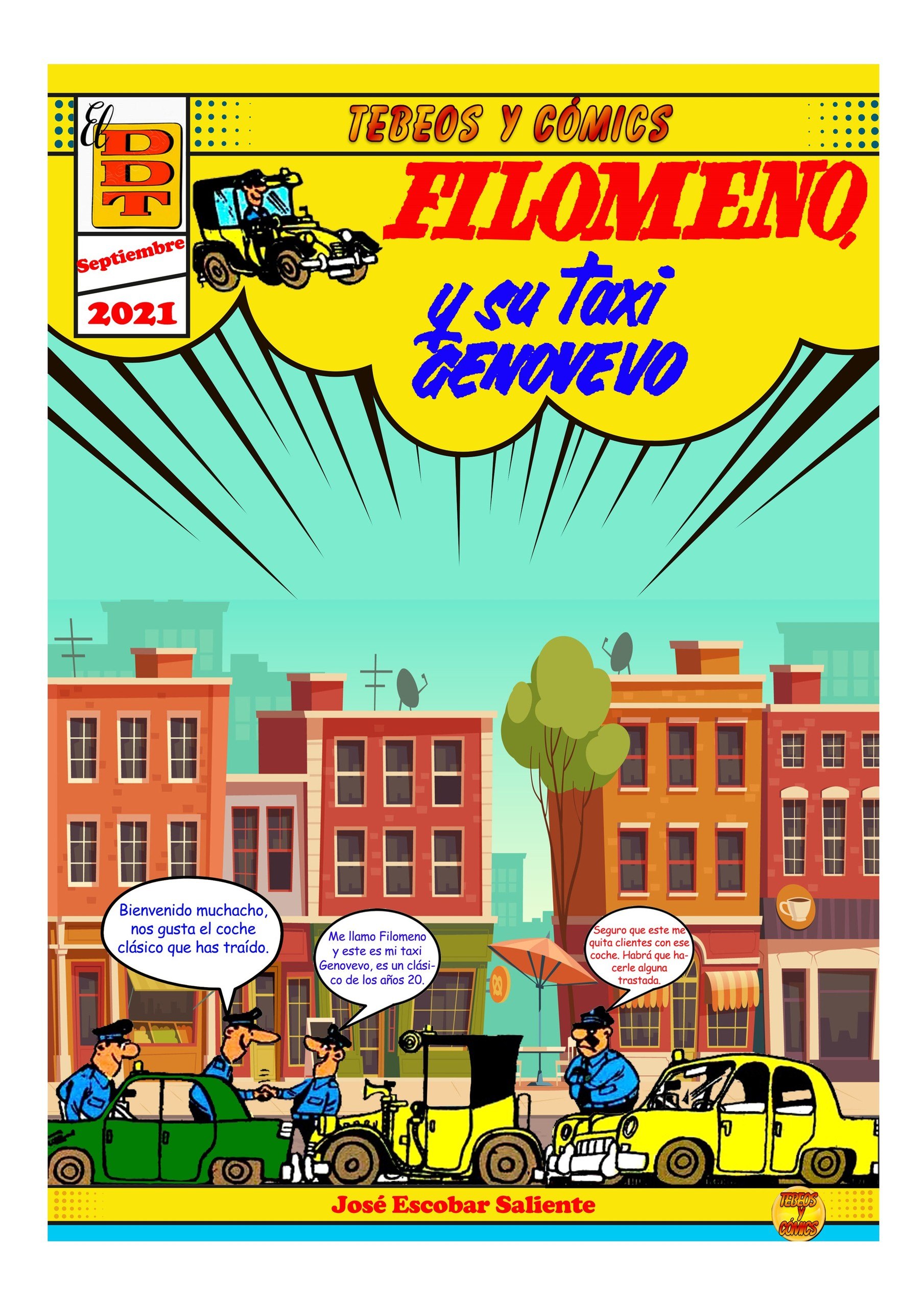 Portada ampliada de FILOMENO y su taxi DENUEVO