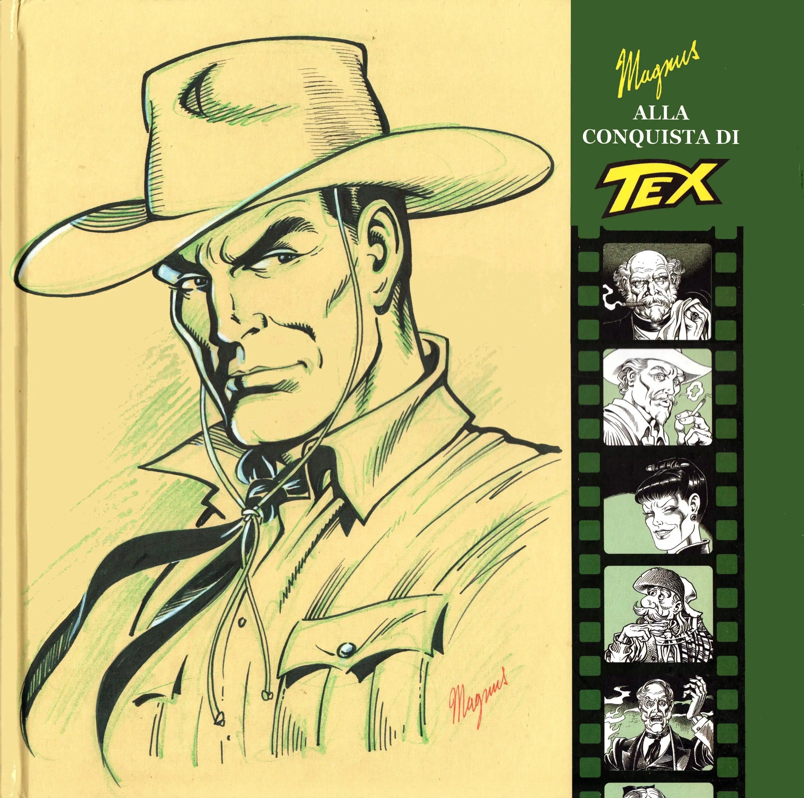 Portada ampliada de Alla conquista di Tex