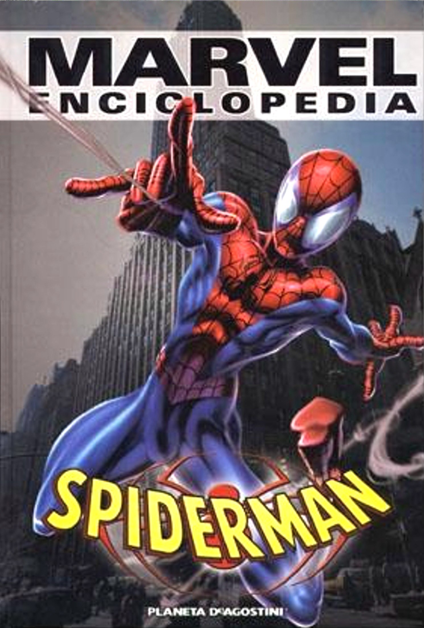 Portada ampliada de MARVEL ENCICLOPEDIA SPIDERMAN
