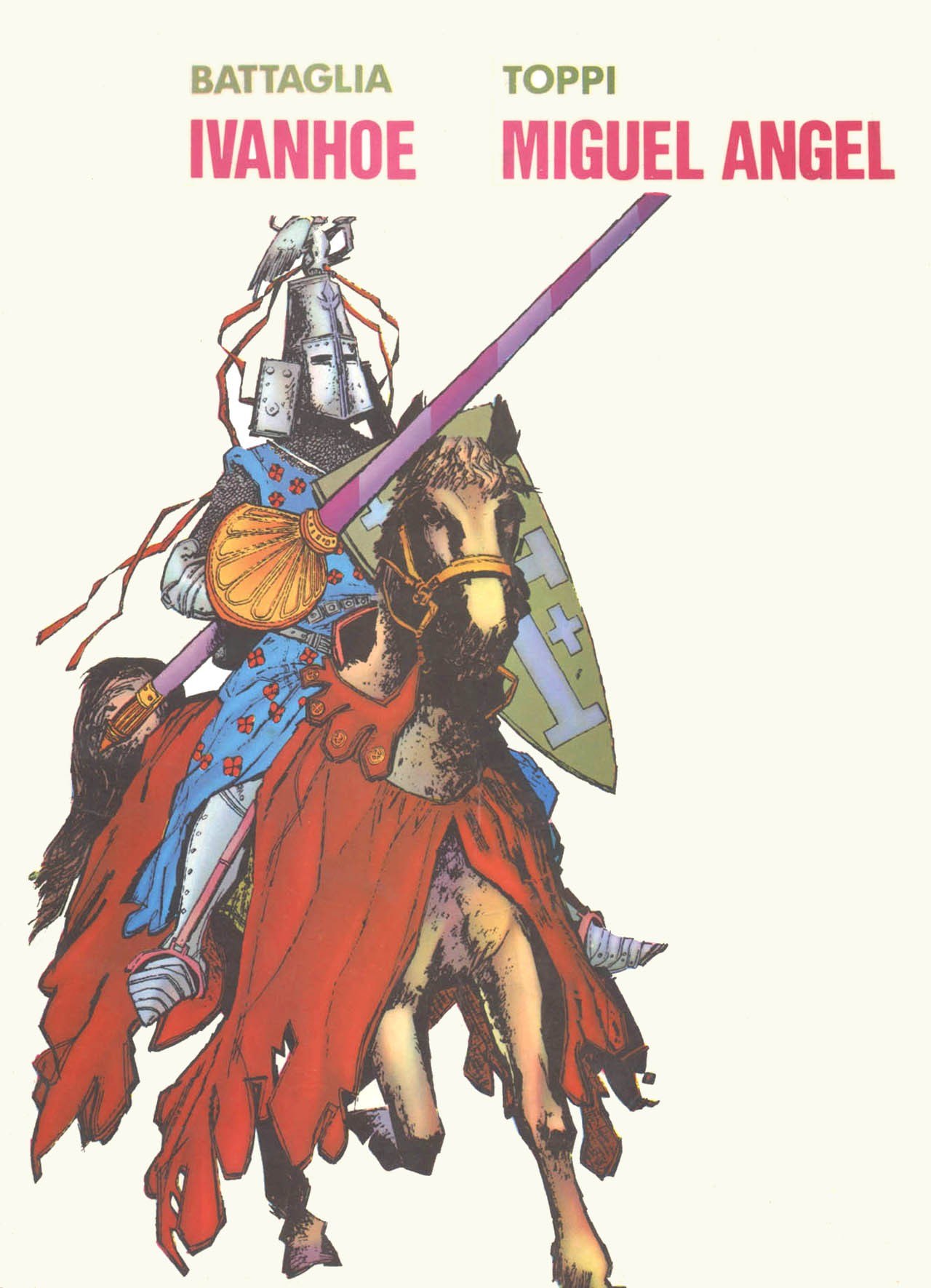 Portada ampliada de Miguel Angel - Ivanhoe - Toppi, Battaglia y Milani