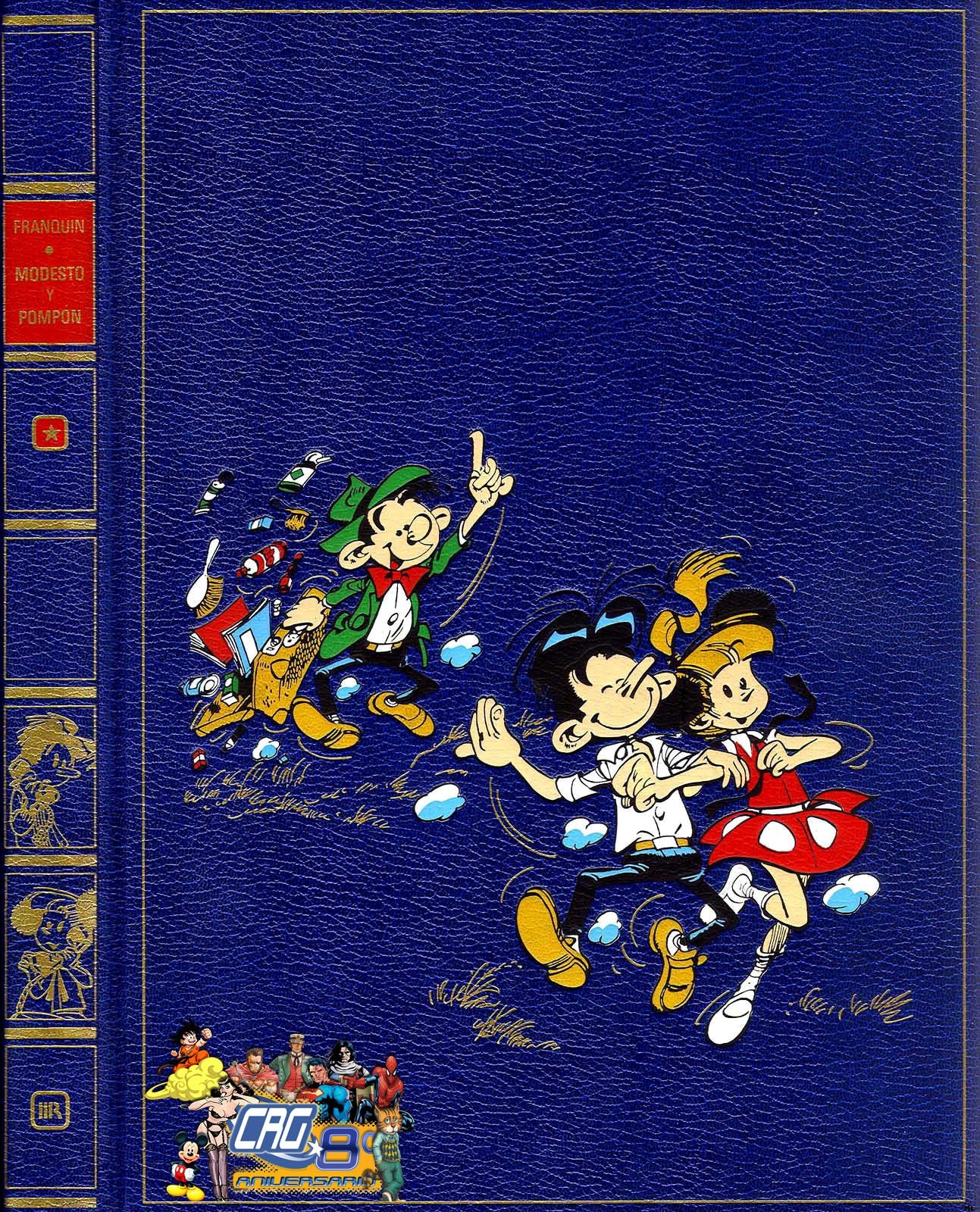 Portada ampliada de Modesto y Pompon - Integral de Franquin (traduccion de Dioxo y Meisenhauser)(CRG 8º aniversario)