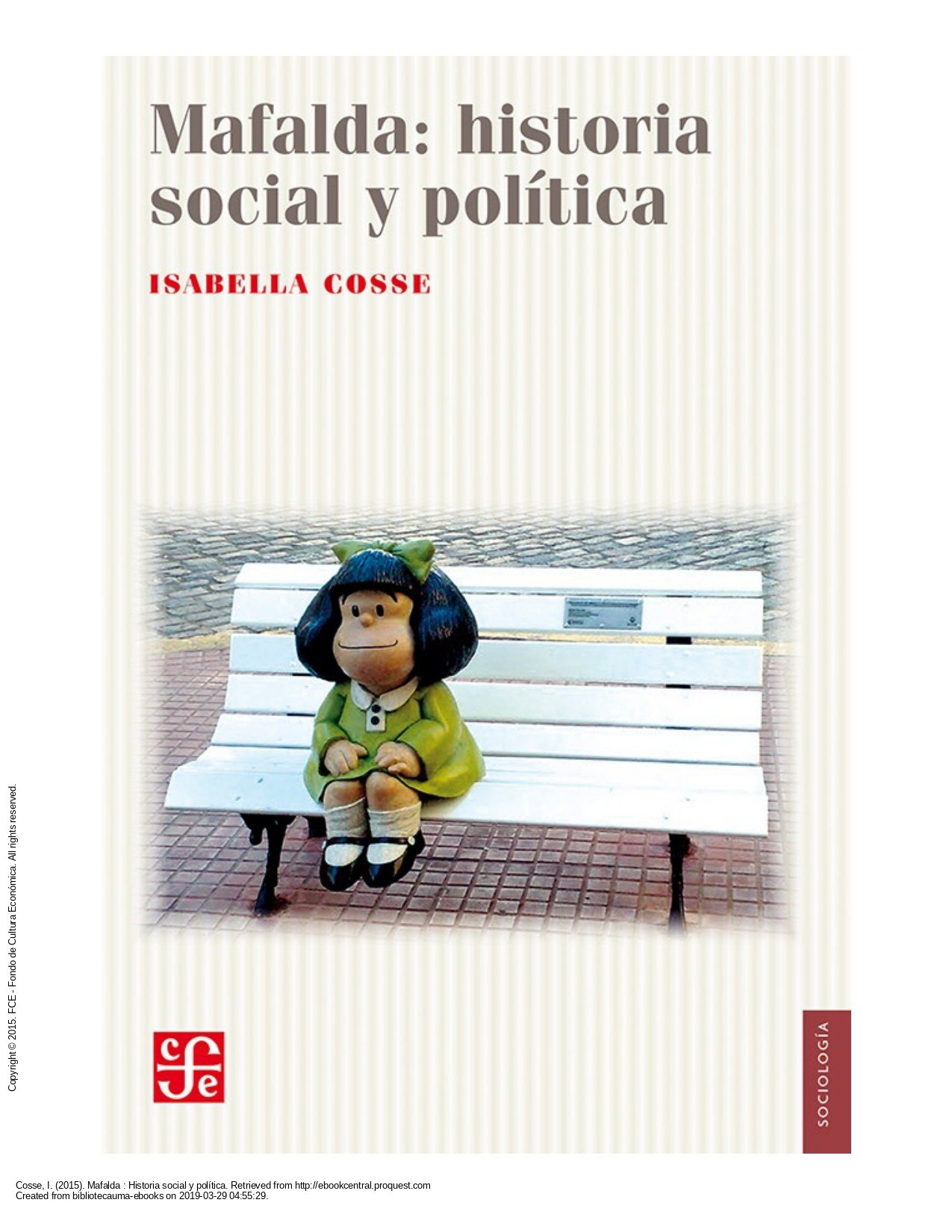 Portada ampliada de Mafalda: historia social y política