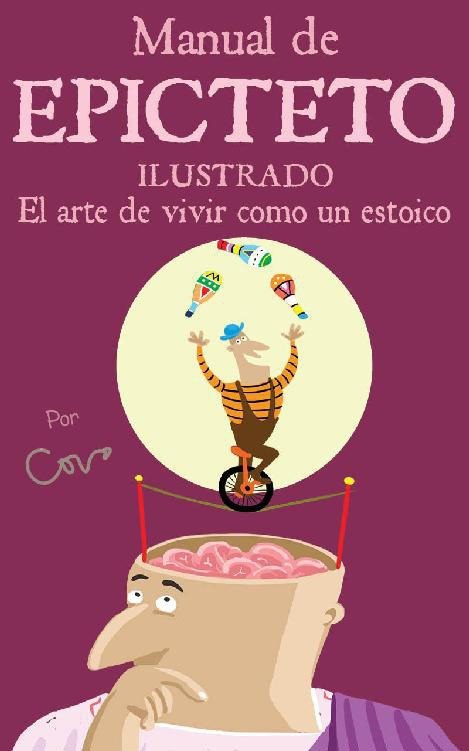 Portada ampliada de Manual de EPICTETO ILUSTRADO El arte de vivir como un estoico