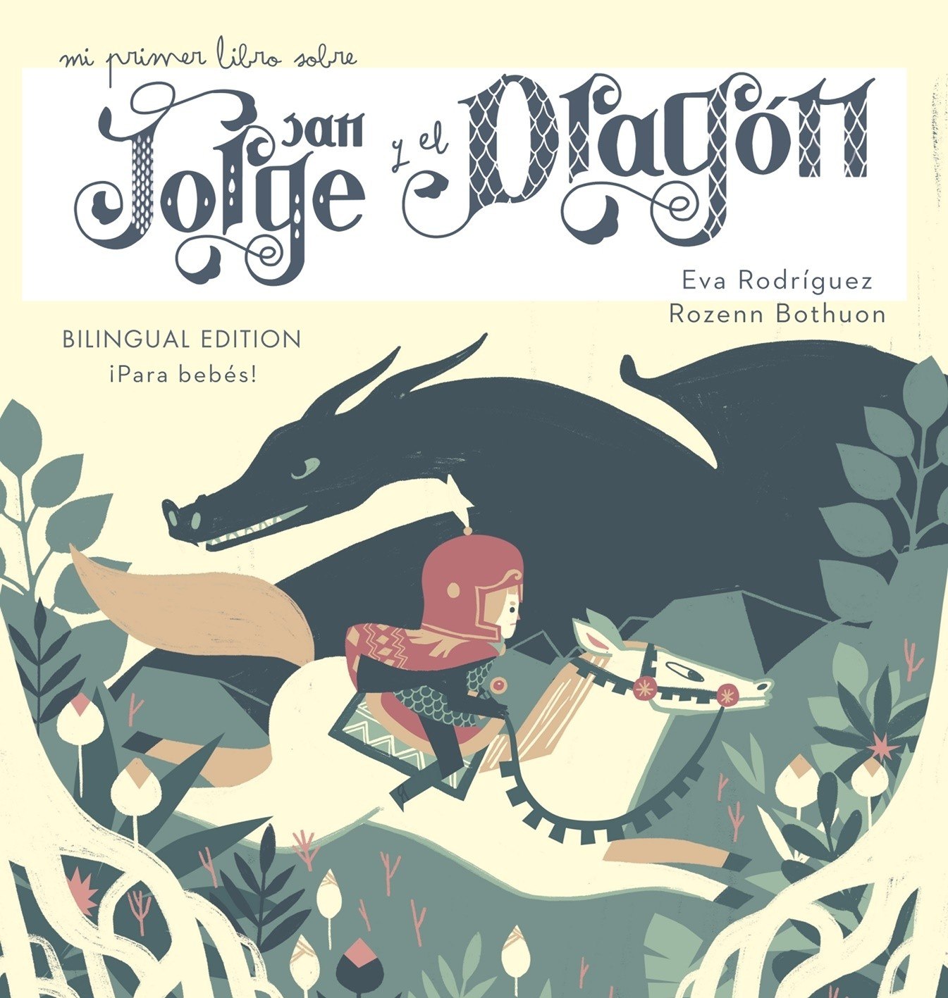 Portada ampliada de mi primer libro sobre Joan, Joiye et le Dragon